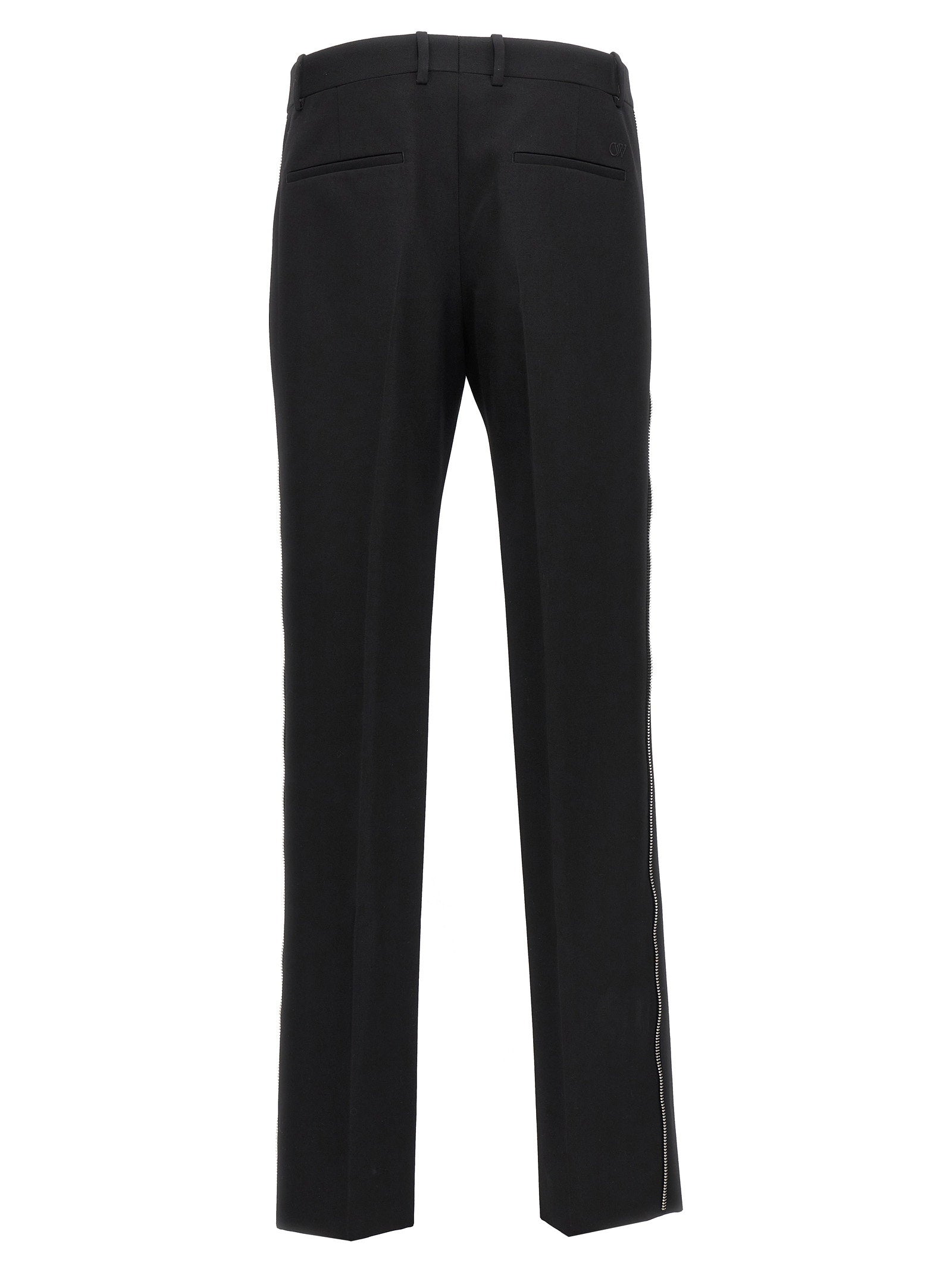 Off White Ow Emb Pants – 100% virgin wool - view 2