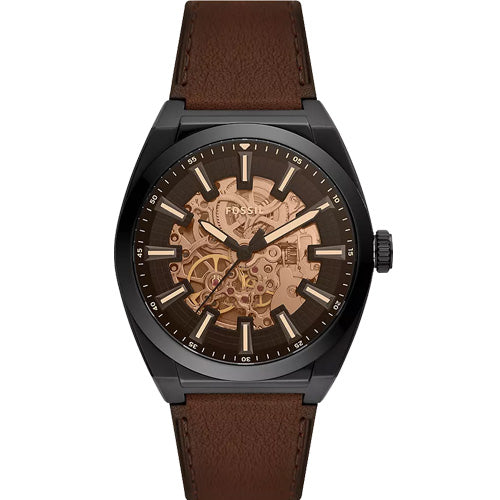 Fossil Everett Black Dial Men 42mm