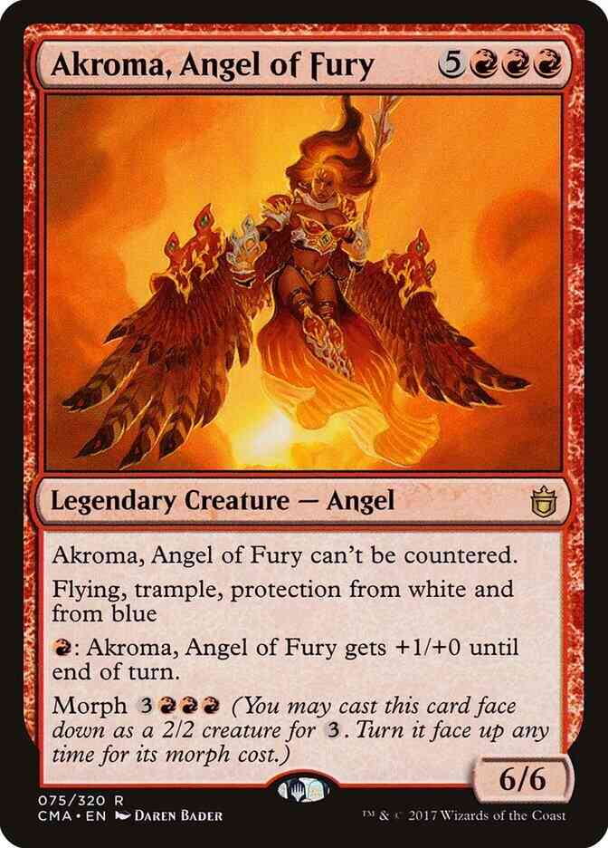 Magic Akroma, Angel of Fury [75] [Commander Anthology] [Non-Foil]