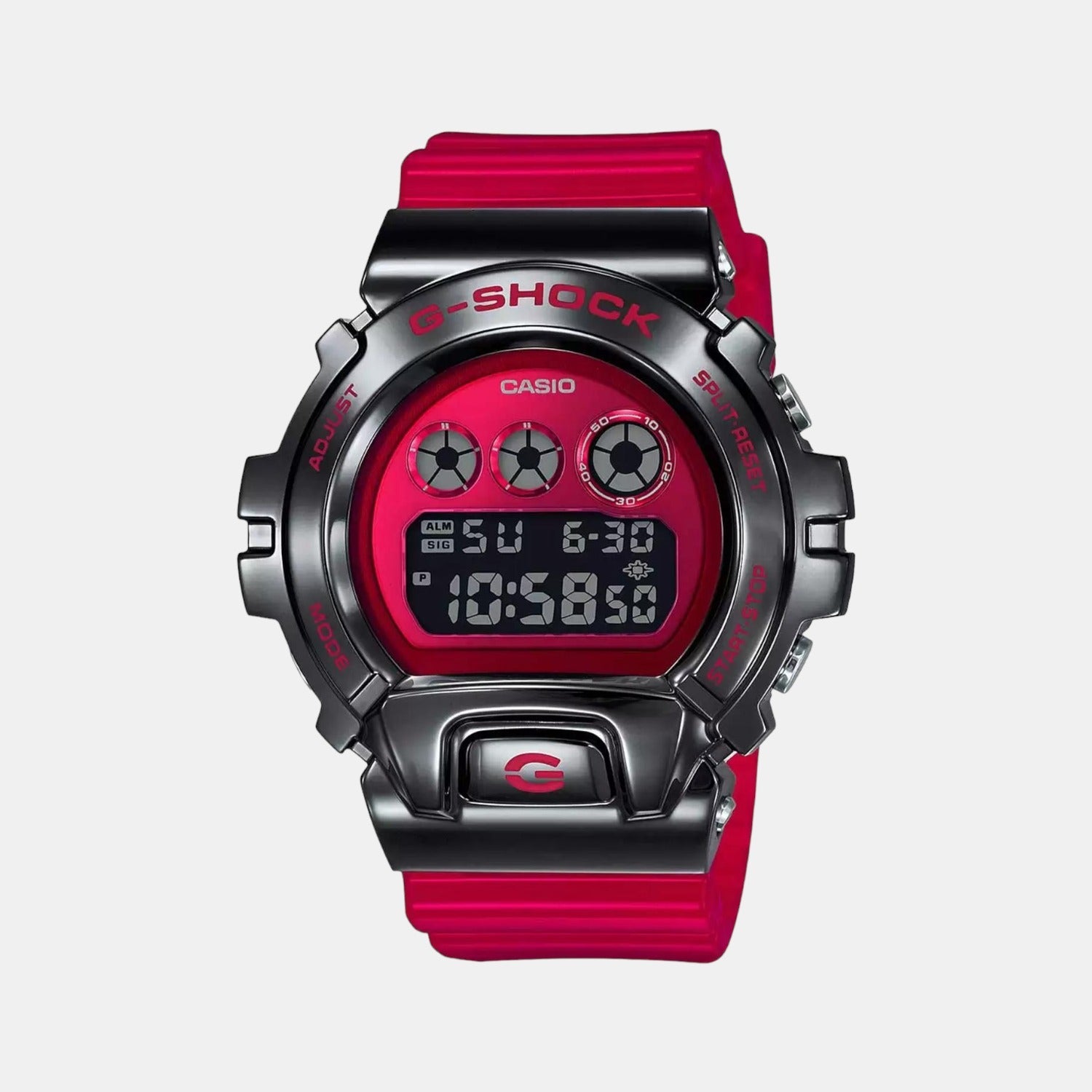 Casio G-Shock Men Quartz Red Dial Digital Resin Watch G1026