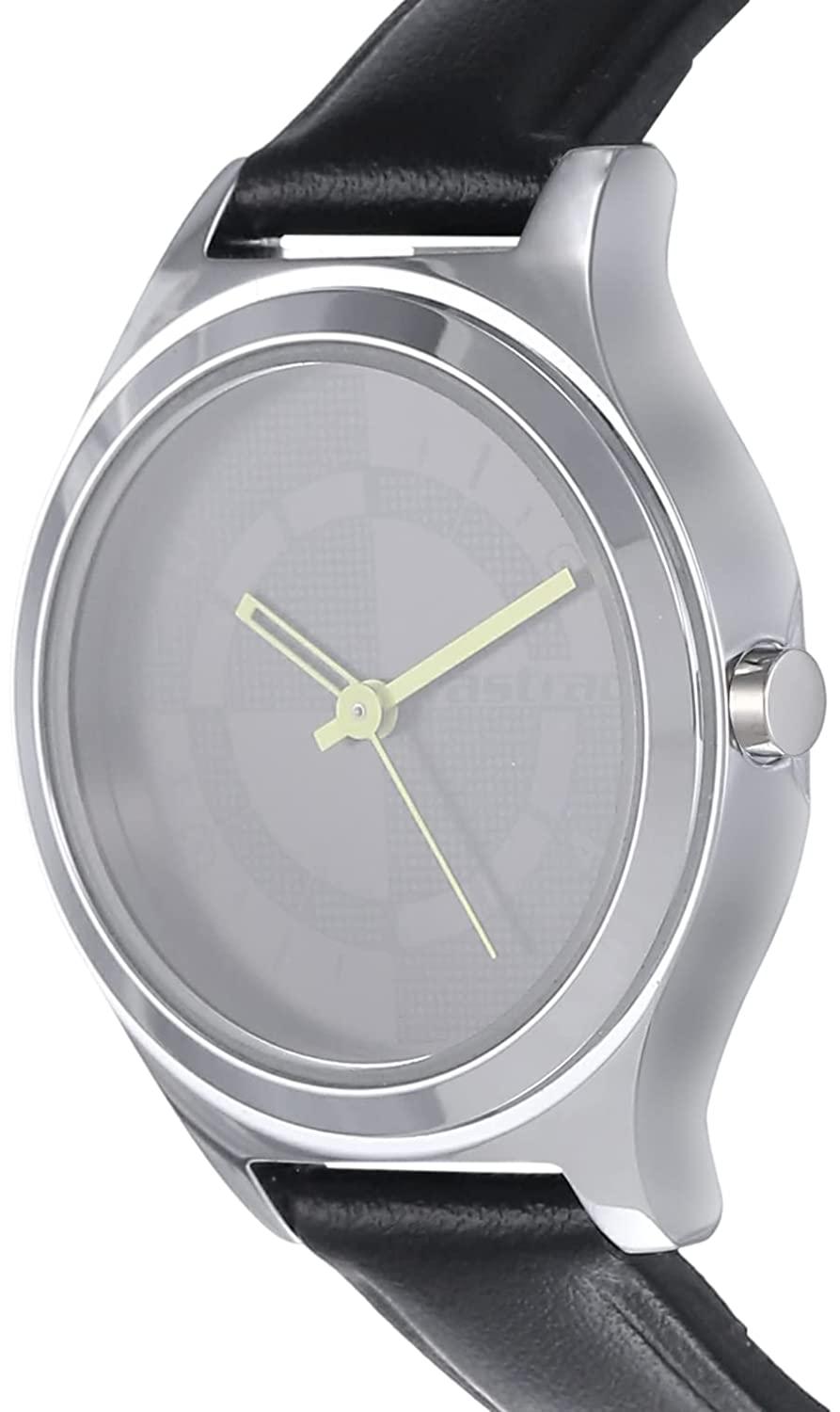 Fastrack Checkmate Black Dial & Leather Strap