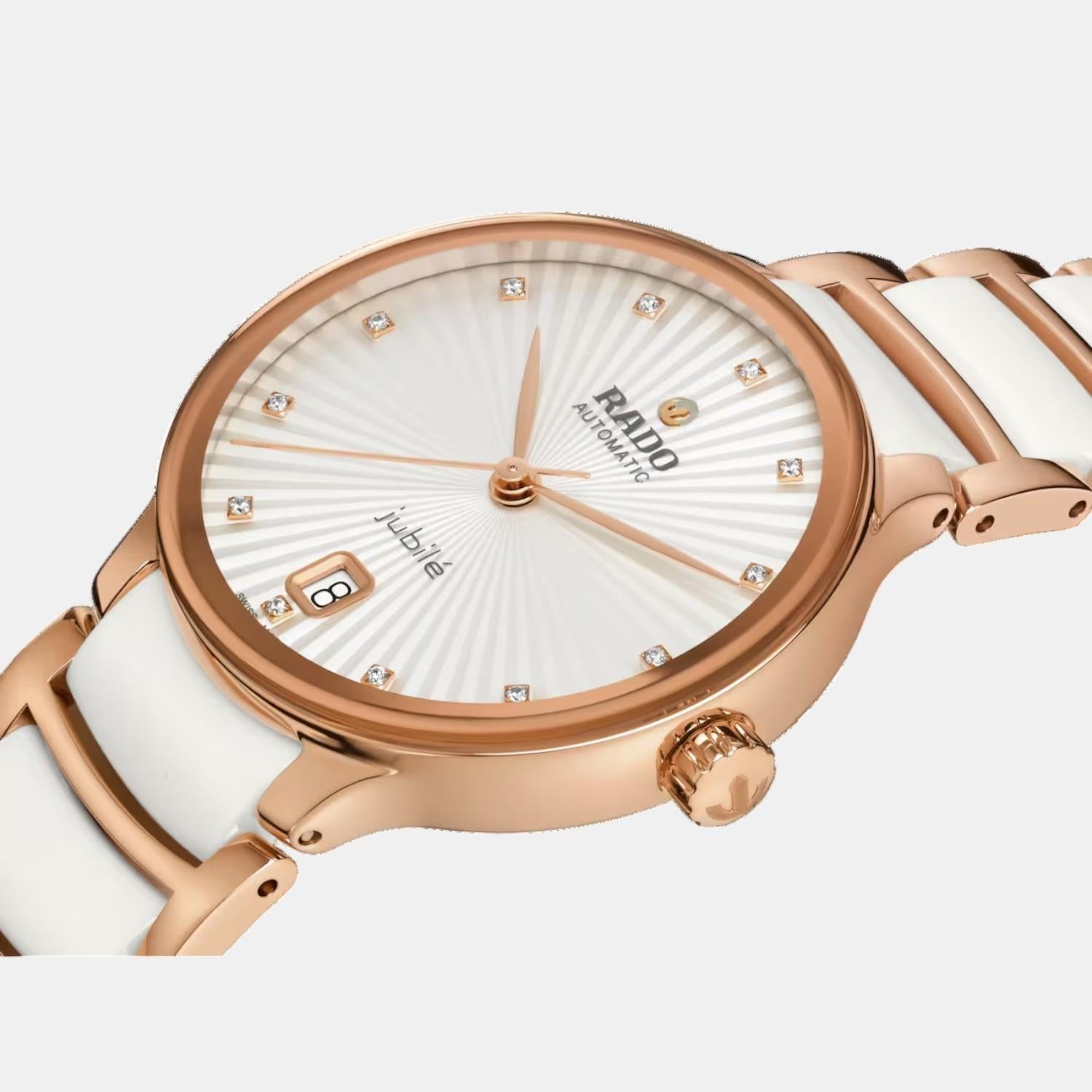 Rado Centrix Women Automatic Silver Dial Analog Ceramic Watch R30037744 - view 2