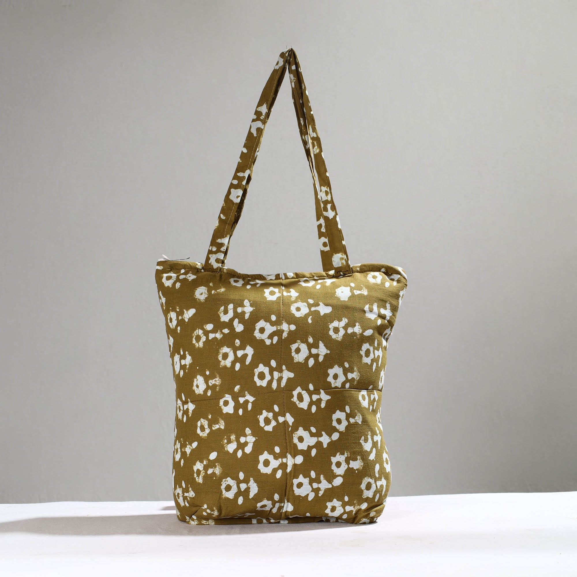 ITOKRI CRAFTS INITIATIVE Brown - Handcrafted Batik Printed Cotton Hand Bag 17