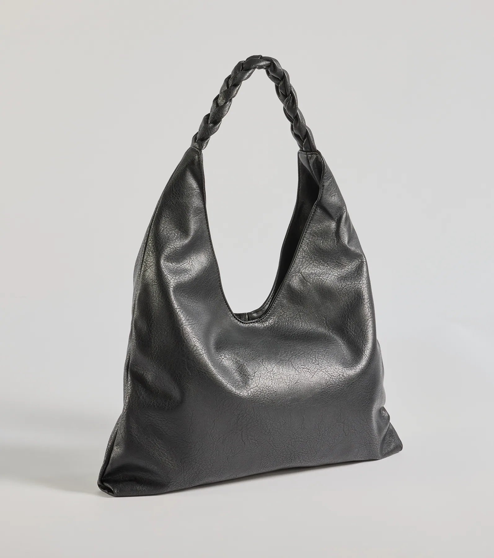 Windsor Braided Glam Slouchy Shoulder Bag