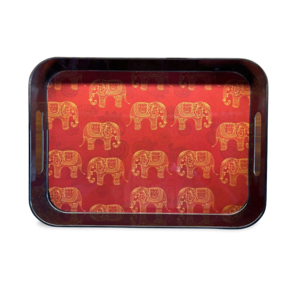 Terraware Melamine Red Elia Bed Tray | 1 Pc - view 2