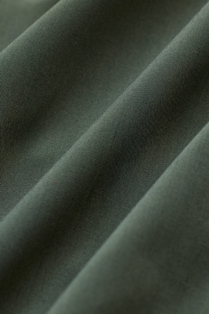 SNITCH Olive Slim Fit Stretch Shirt - view 10