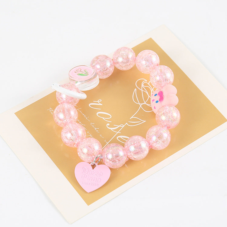 Peeperly Bunny Glitter Beaded Phone Charm – No Color