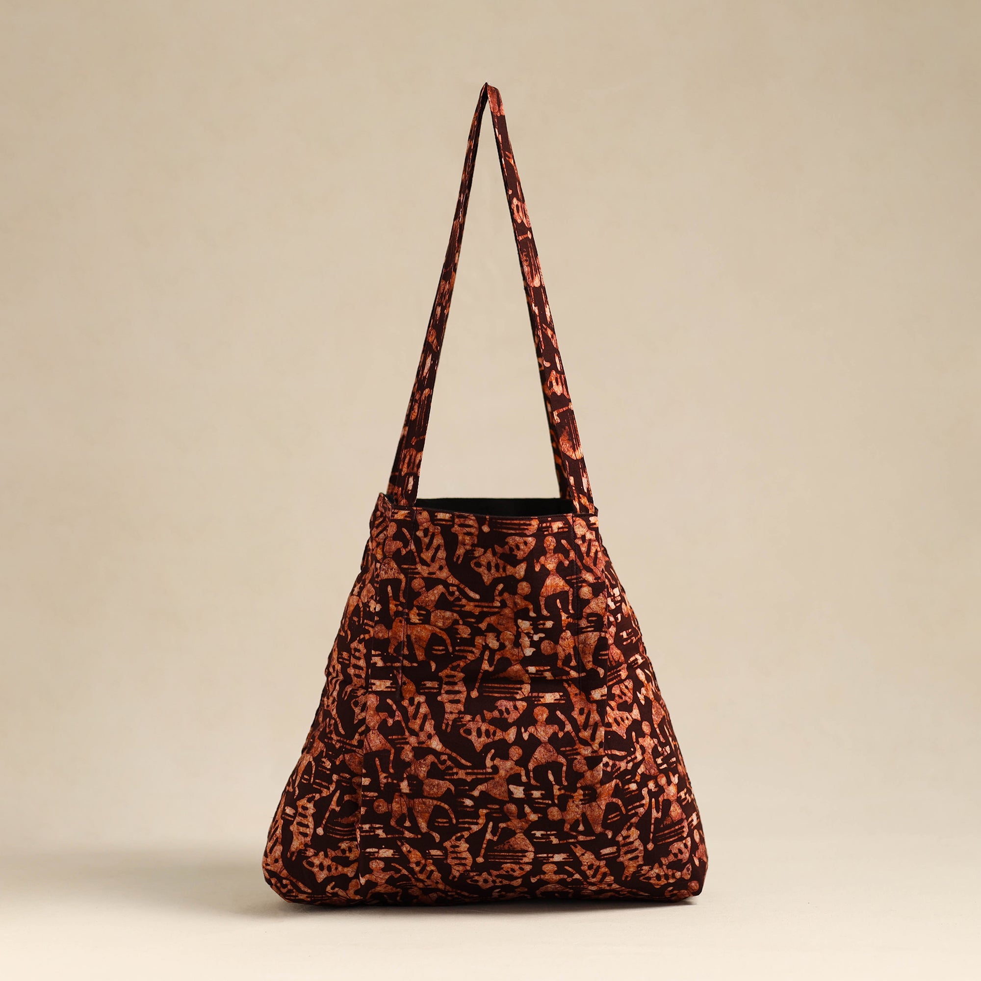 NOORI BAZAR Brown - Handcrafted Cotton Jhola Bag 05