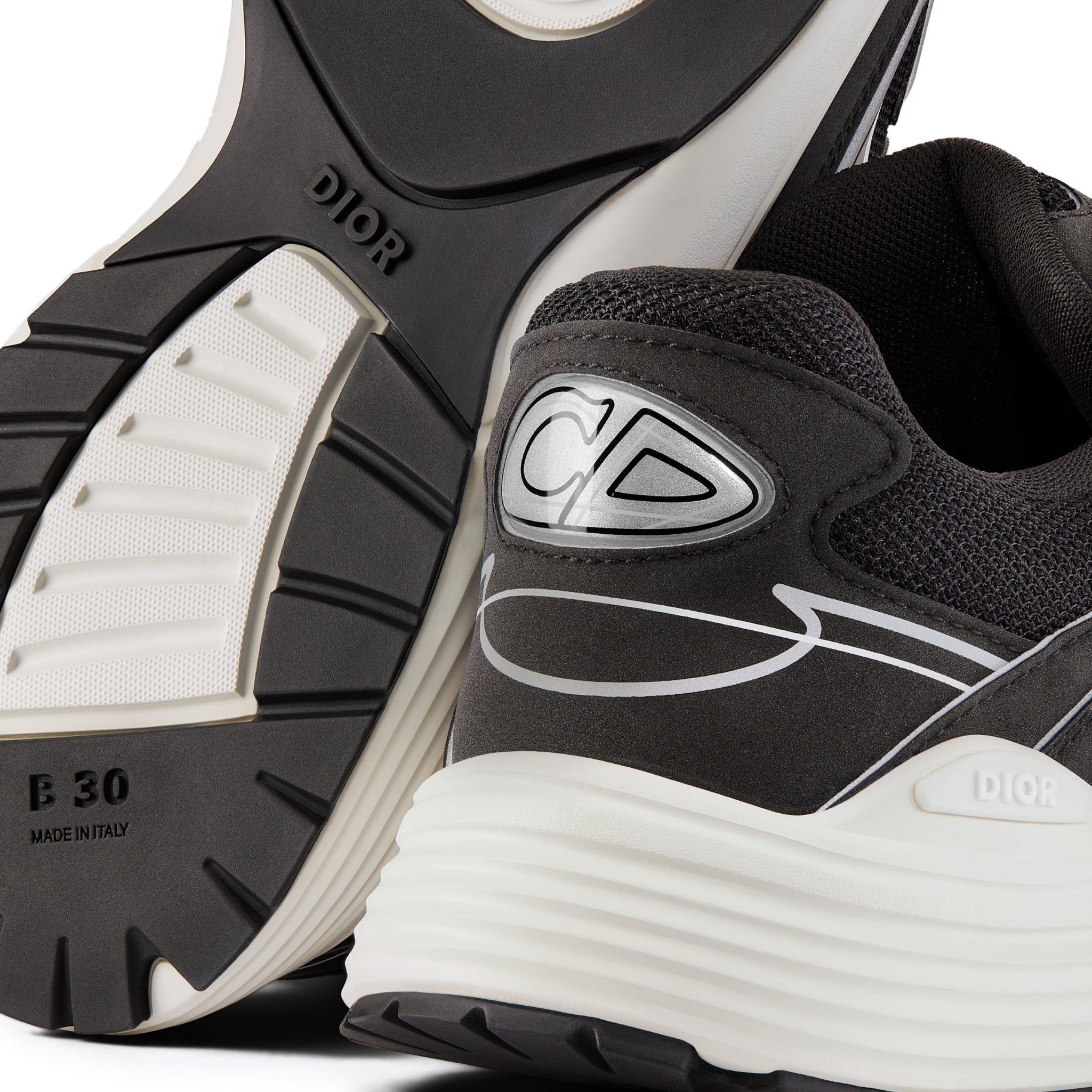 Dior B30 Mesh Black White Trainer - view 5