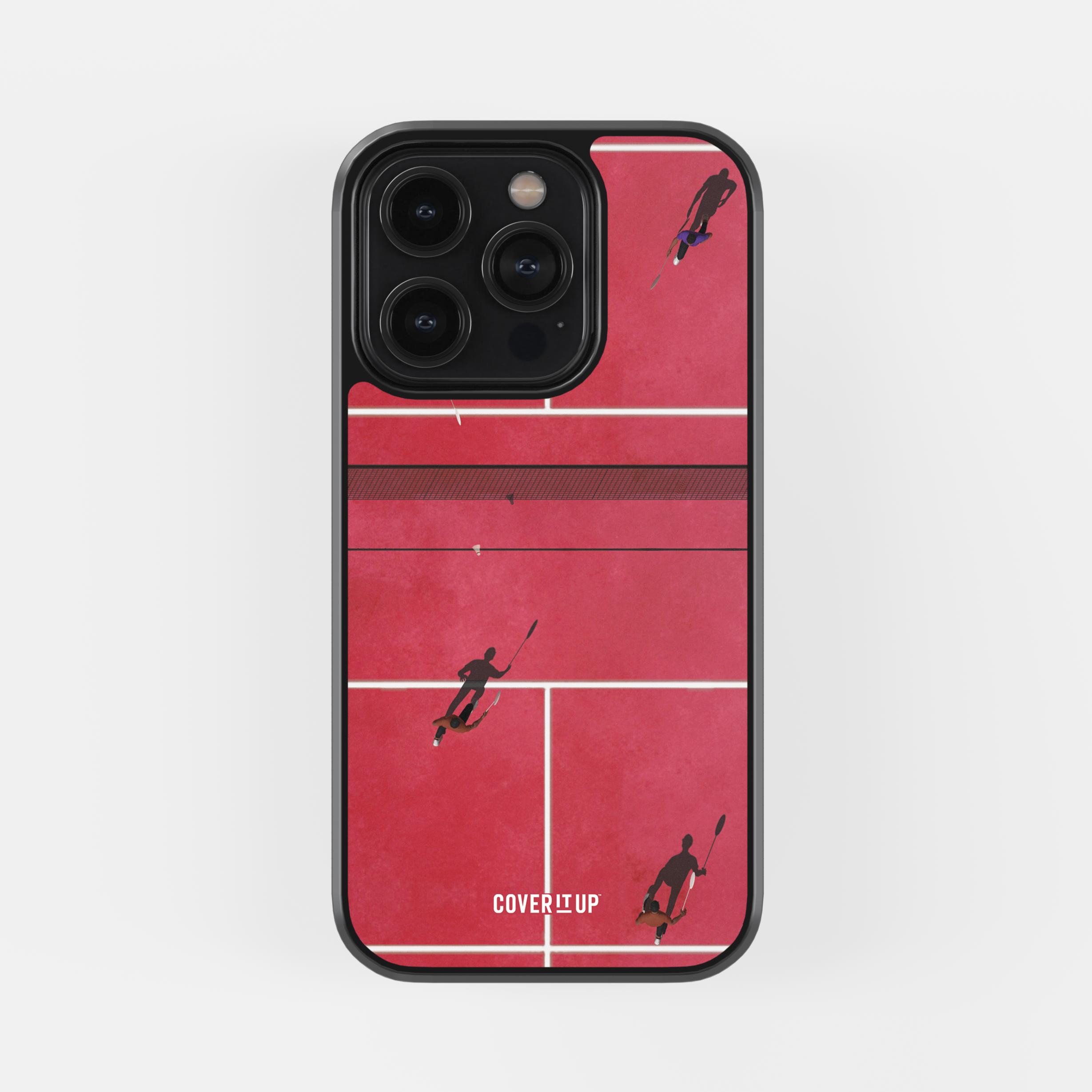 Design Phone Cases Badminton Pitch Glass Case
