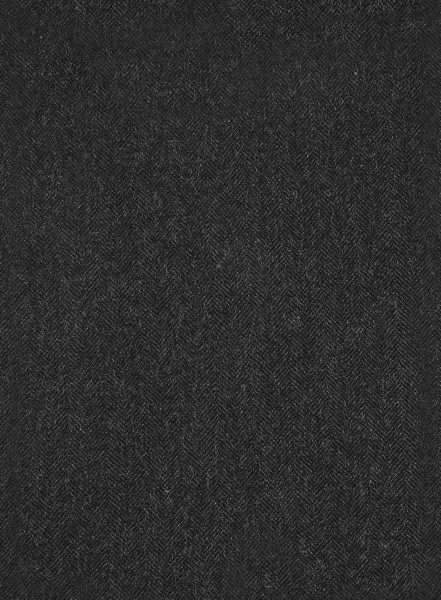 StudioSuits Charcoal Herringbone Tweed GQ Overcoat - view 4
