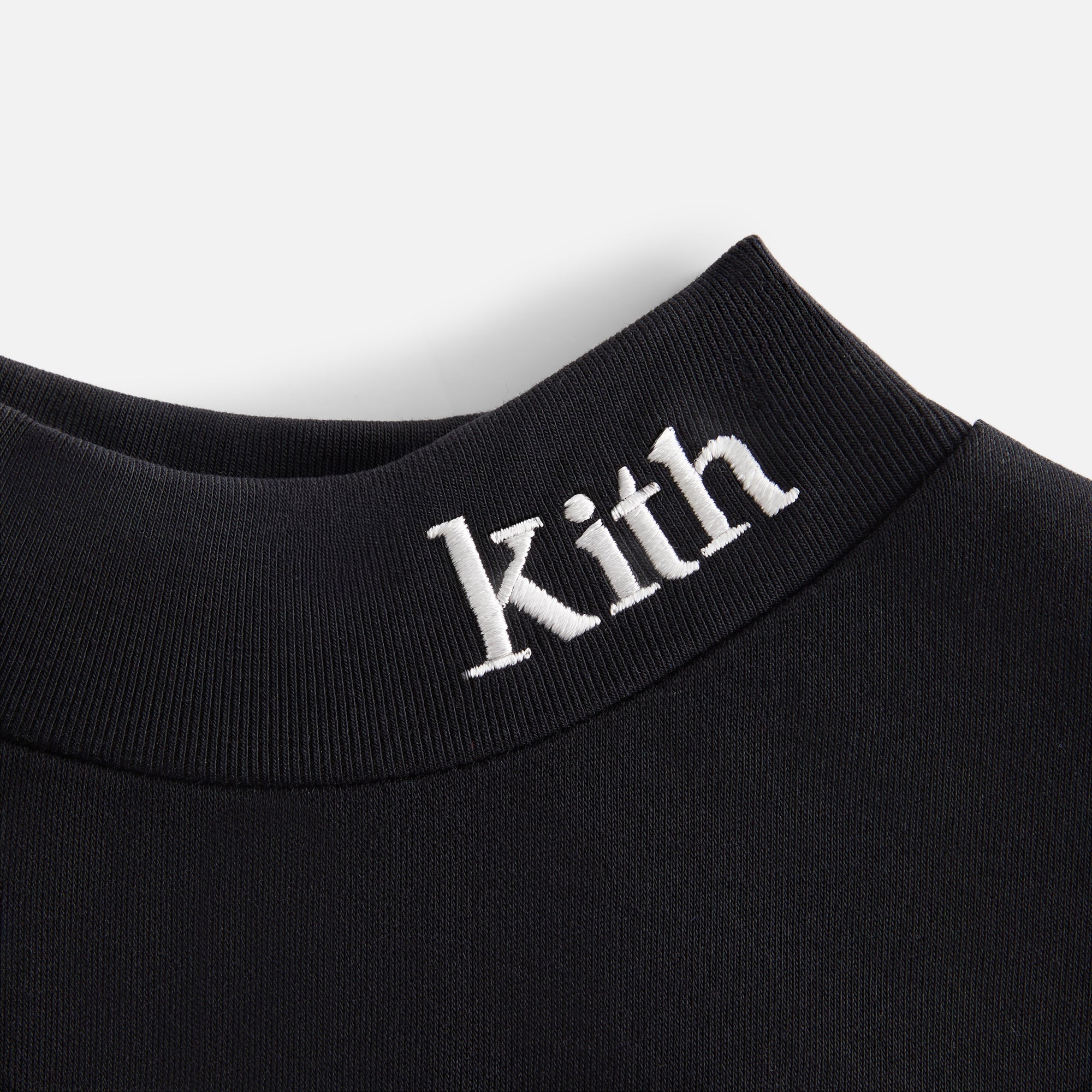 Kith Kids Classic Long Sleeve Mock Neck Tee - Black - view 3