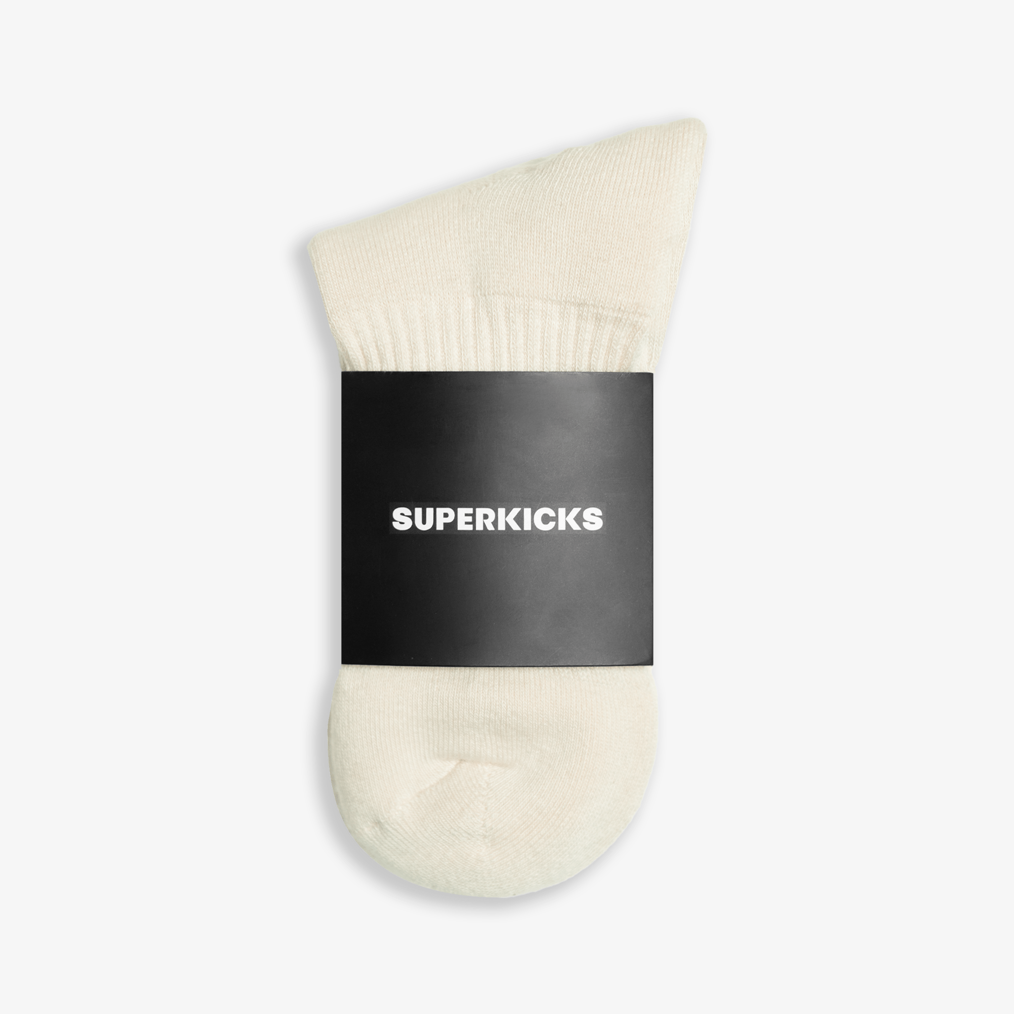 Superkicks | CREW SOCKS { CREAM - view 2