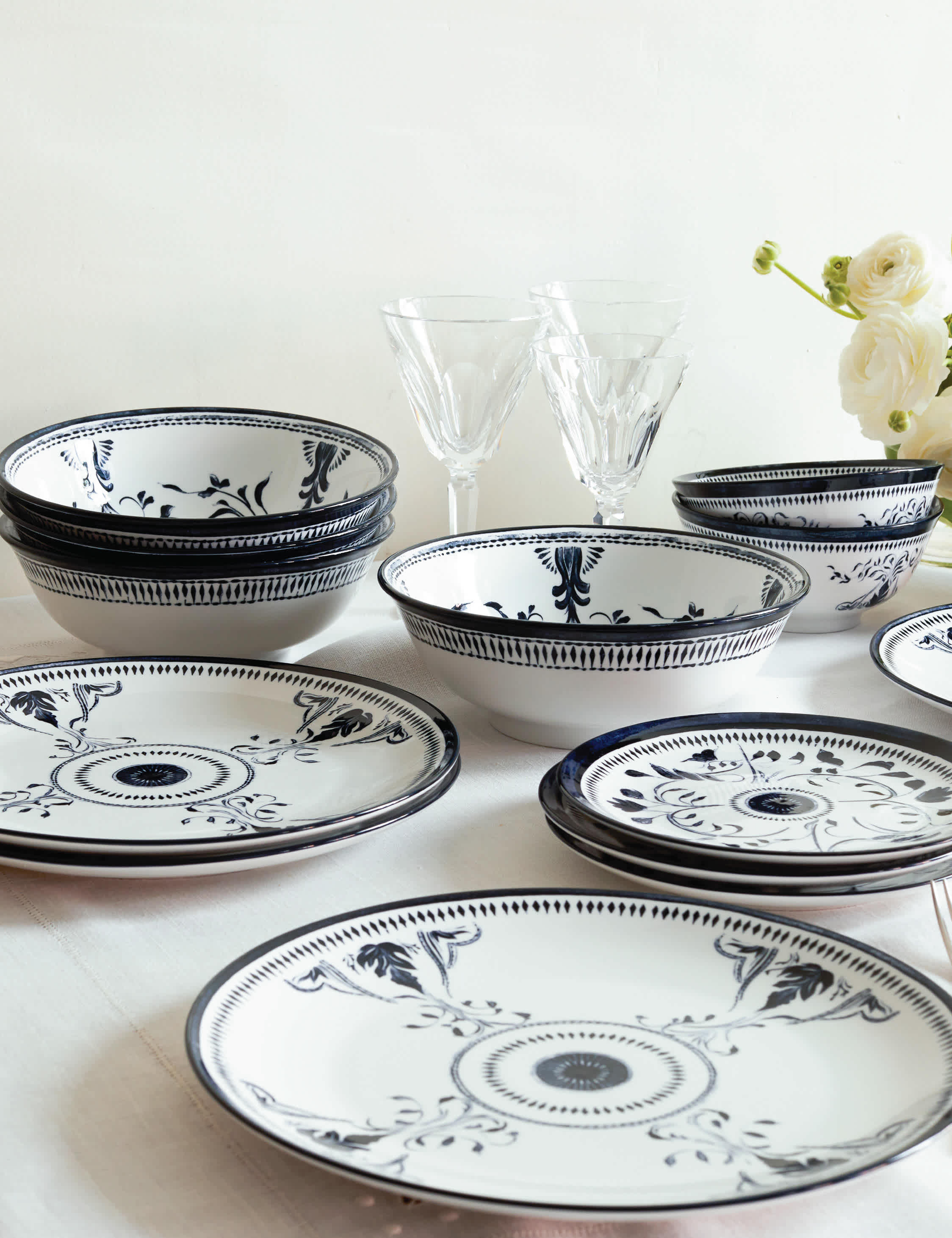 Lulu and Georgia Bruges Porcelain Dinnerware by Lemieux et Cie - view 2
