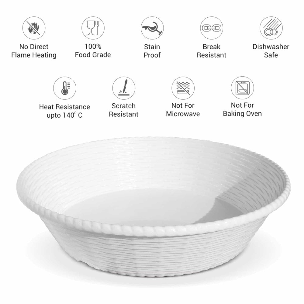 Roti Basket (Milton) – White - view 3