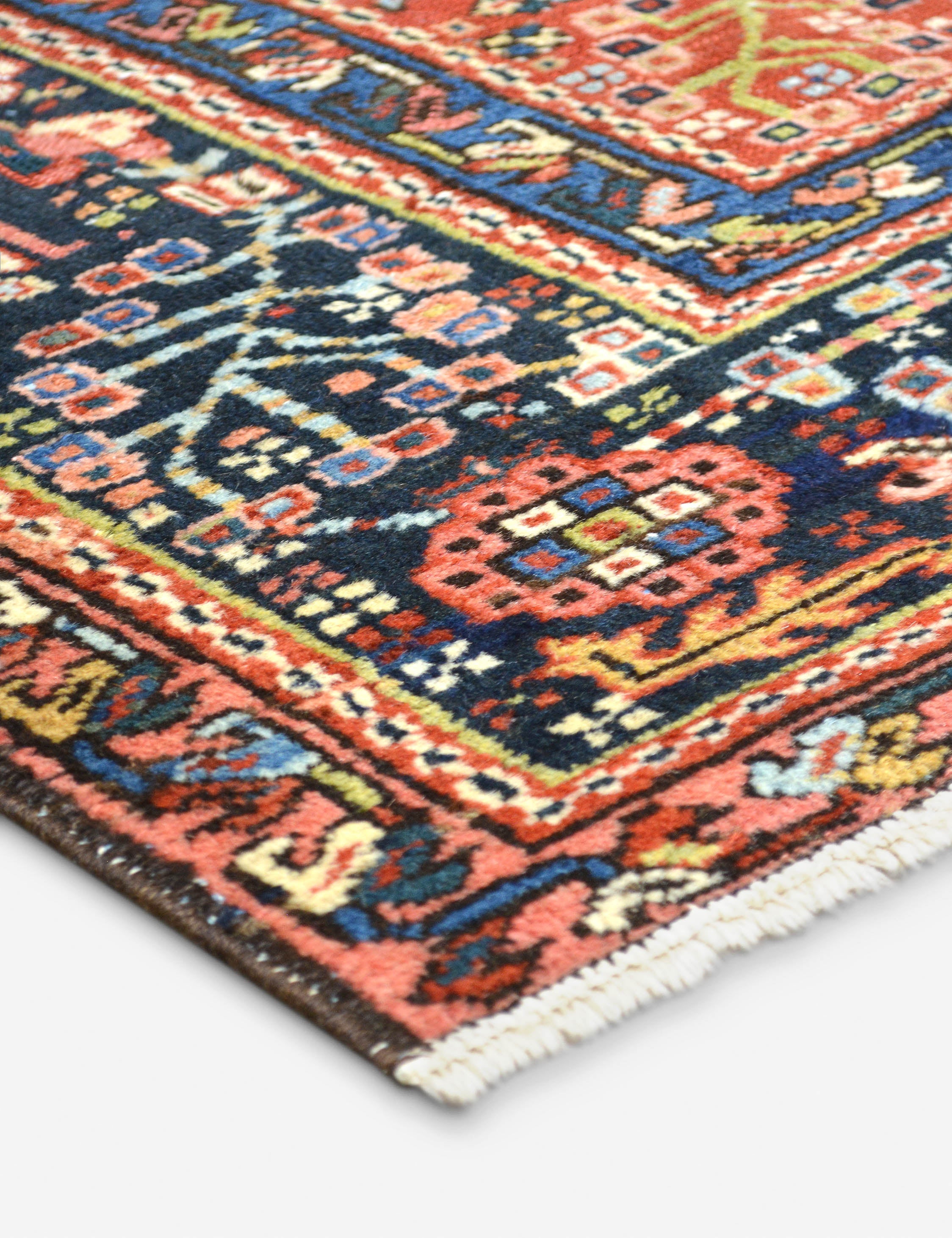Lulu and Georgia Vintage Turkish Hand-Knotted Wool Rug No. 412, 4'8" x 6' - view 2