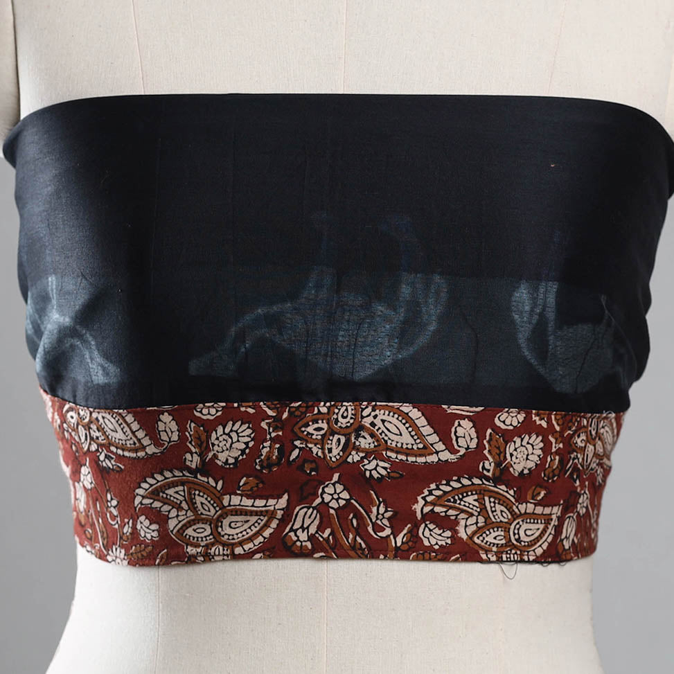 NOORI BAZAR Black - Nui Shibori Chanderi Silk Blouse Piece 67 - view 3