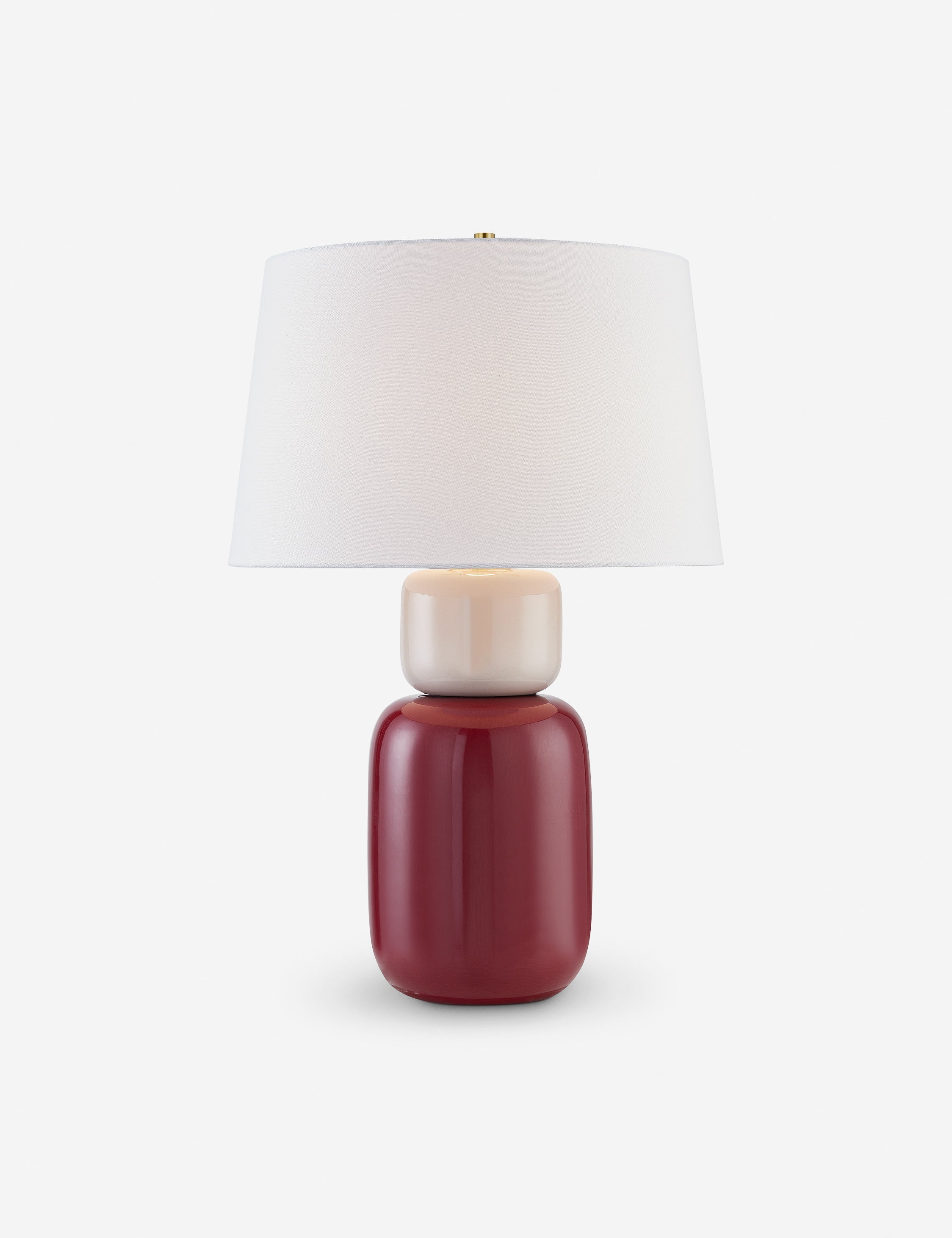 Lulu and Georgia Dores Table Lamp – Bordeaux and Blush - view 2
