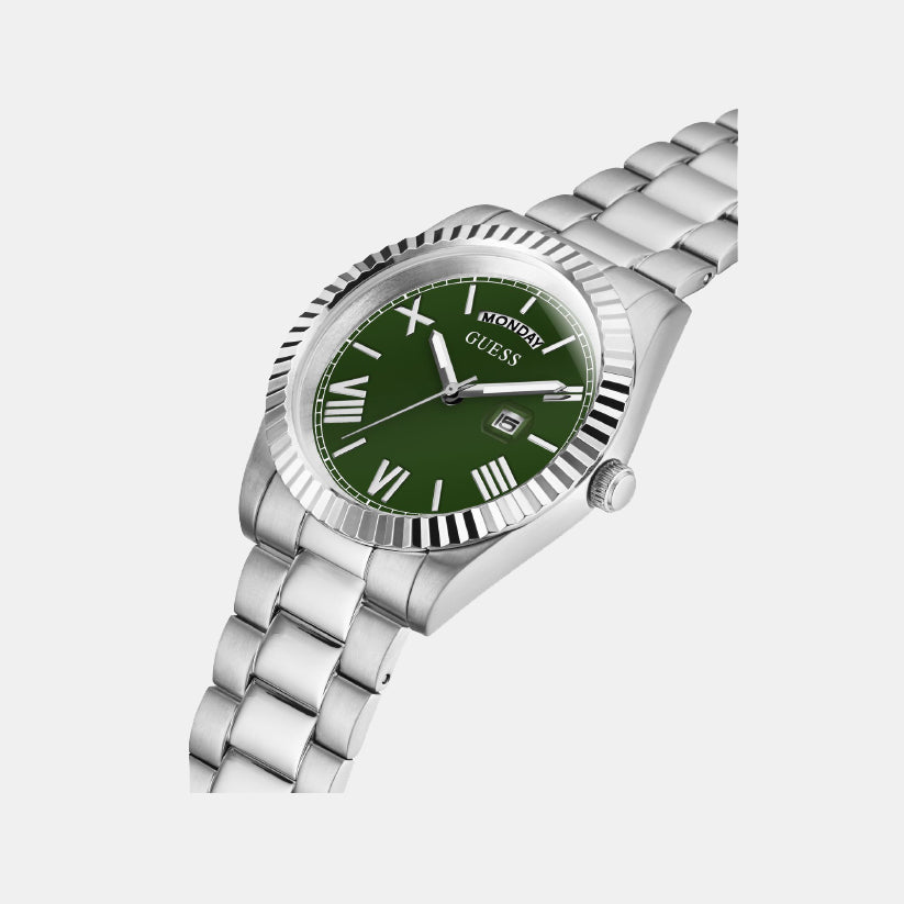 Guess Connoisseur Men Quartz Green Dial Analog Stainless Steel Watch GW0265G10 - view 3