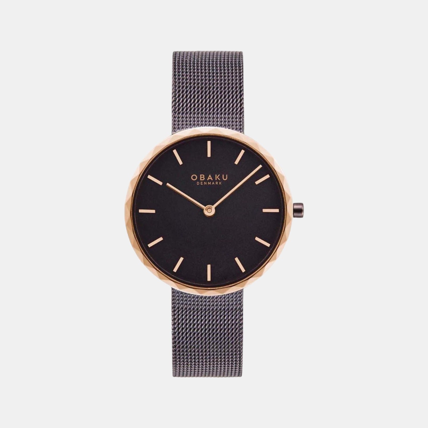 Obaku Folder Women Quartz Black Dial Analog Stainless Steel Watch V252LXXNMN