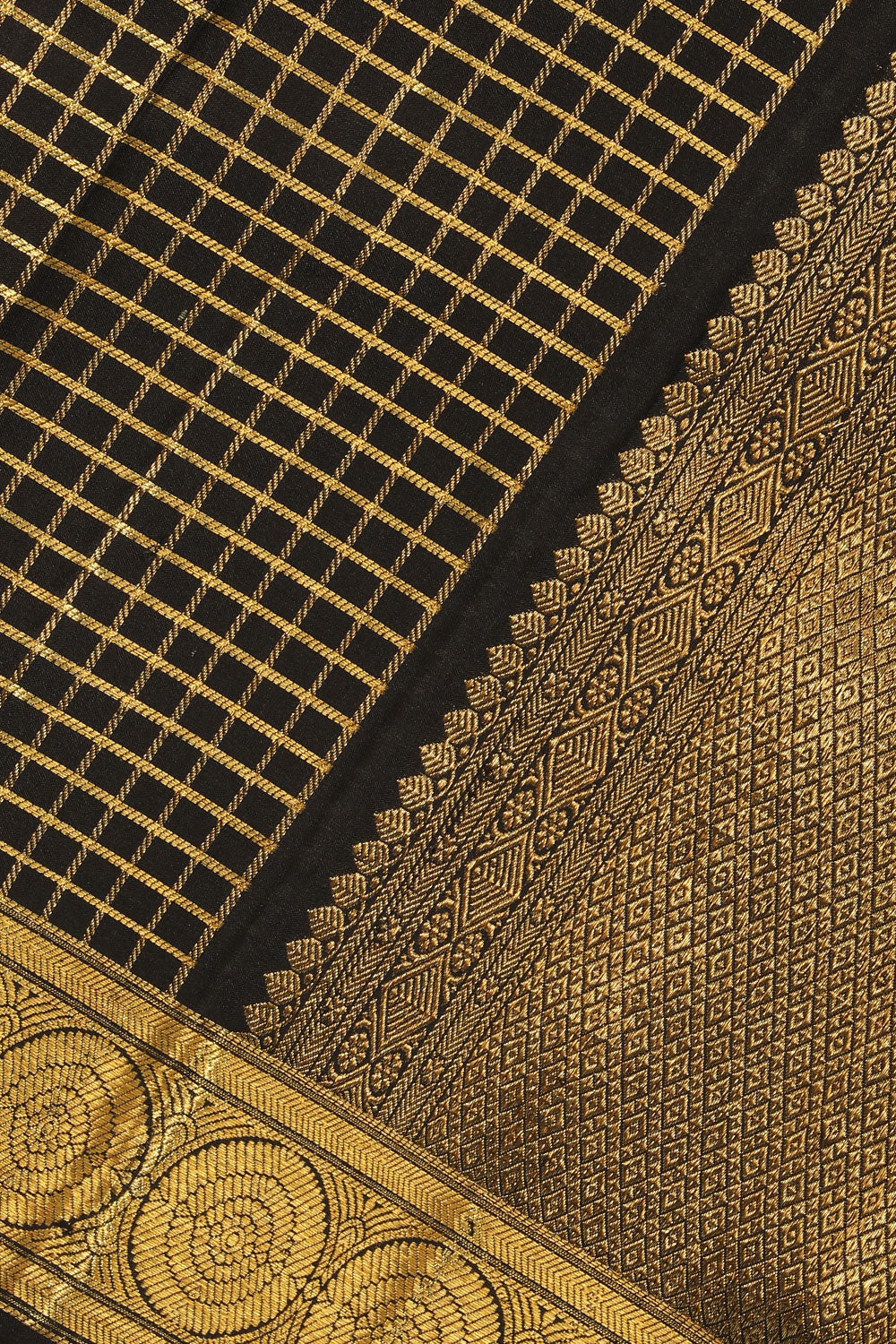 Kalanjali Kanchi-Silk Black Dupatta - view 2