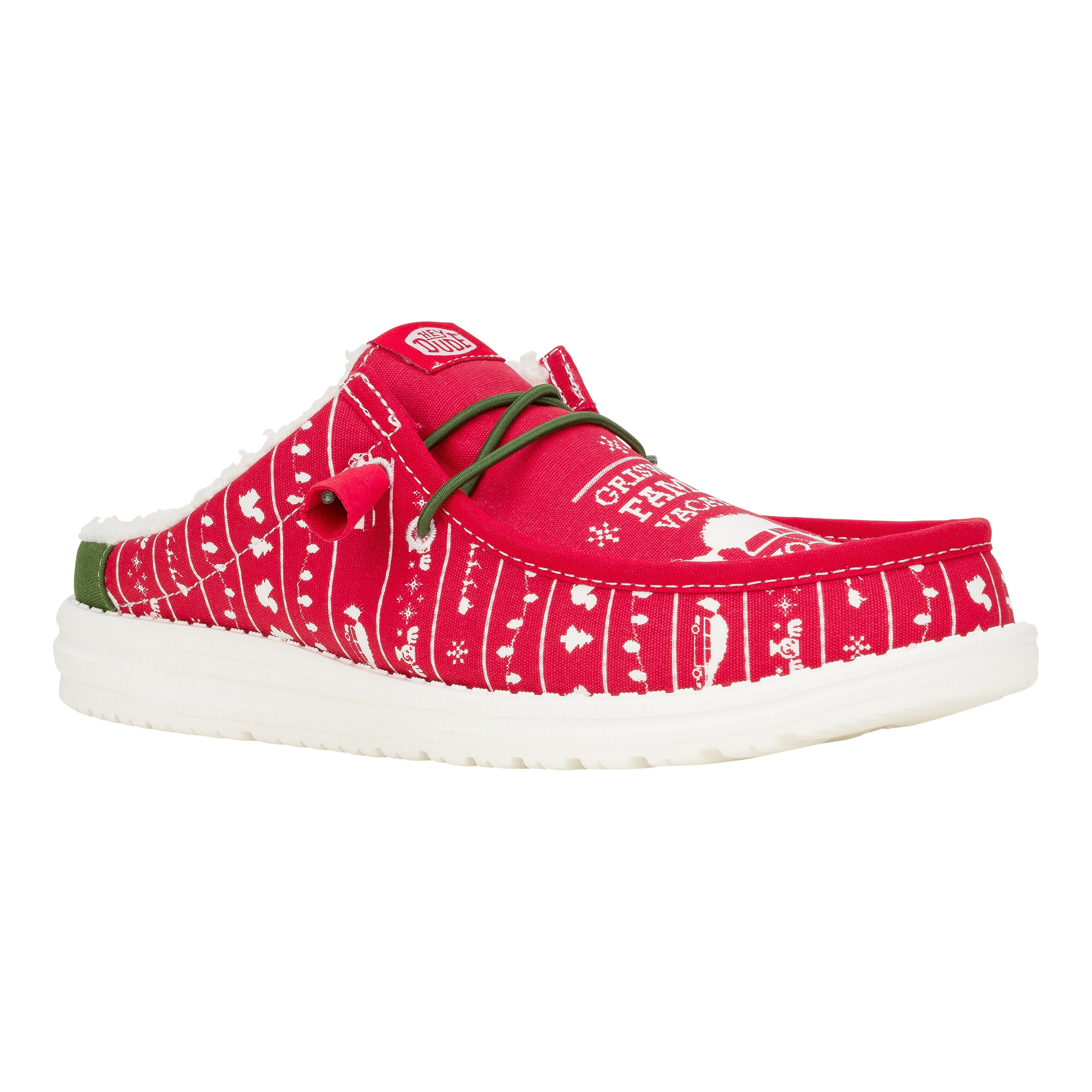 HEYDUDE shoes Wally Slip Christmas Vacation - Christmas Red/Green - view 8