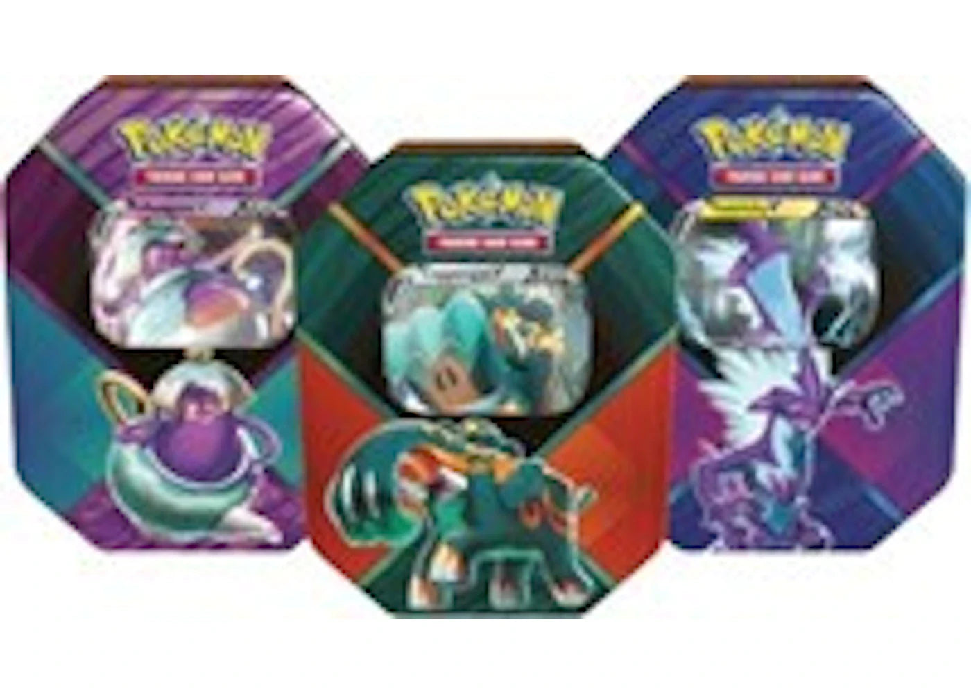 Pokémon 2020 Pokemon TCG Galar Challengers Tin Polteageist V/Copperajah V/Toxtricity V Lot