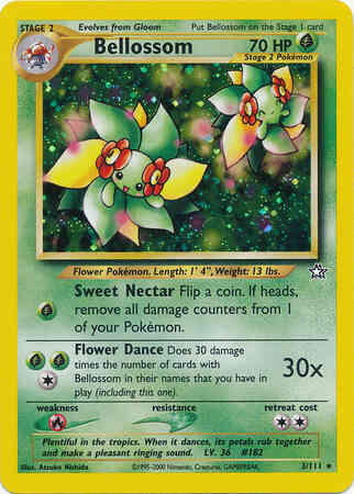 Unlimited neo1u-3 holo – Pokémon Bellossom - 3/111 - Rare Holo - Unlimited [neo1U-3] [Holo]