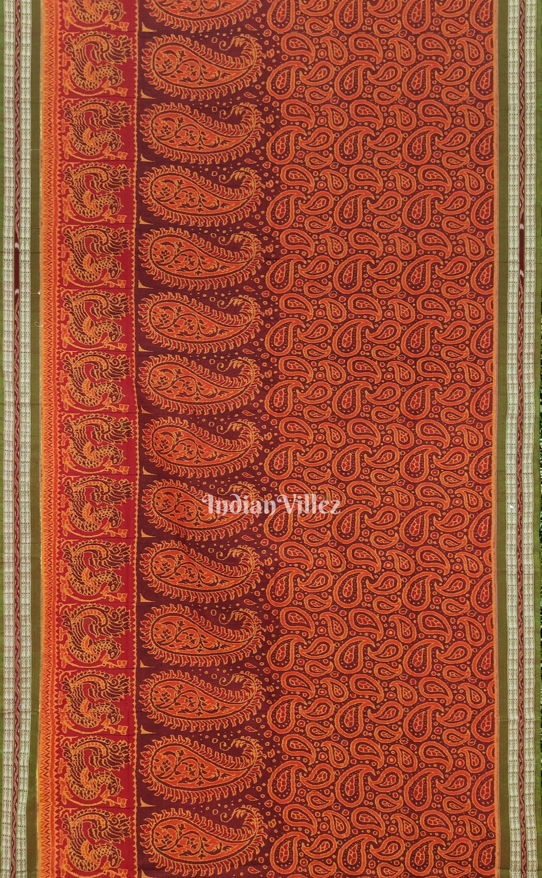 IndianVillèz Duck Theme Pure Sambalpuri Ikat Silk*Cotton (Bapta) Saree - view 2