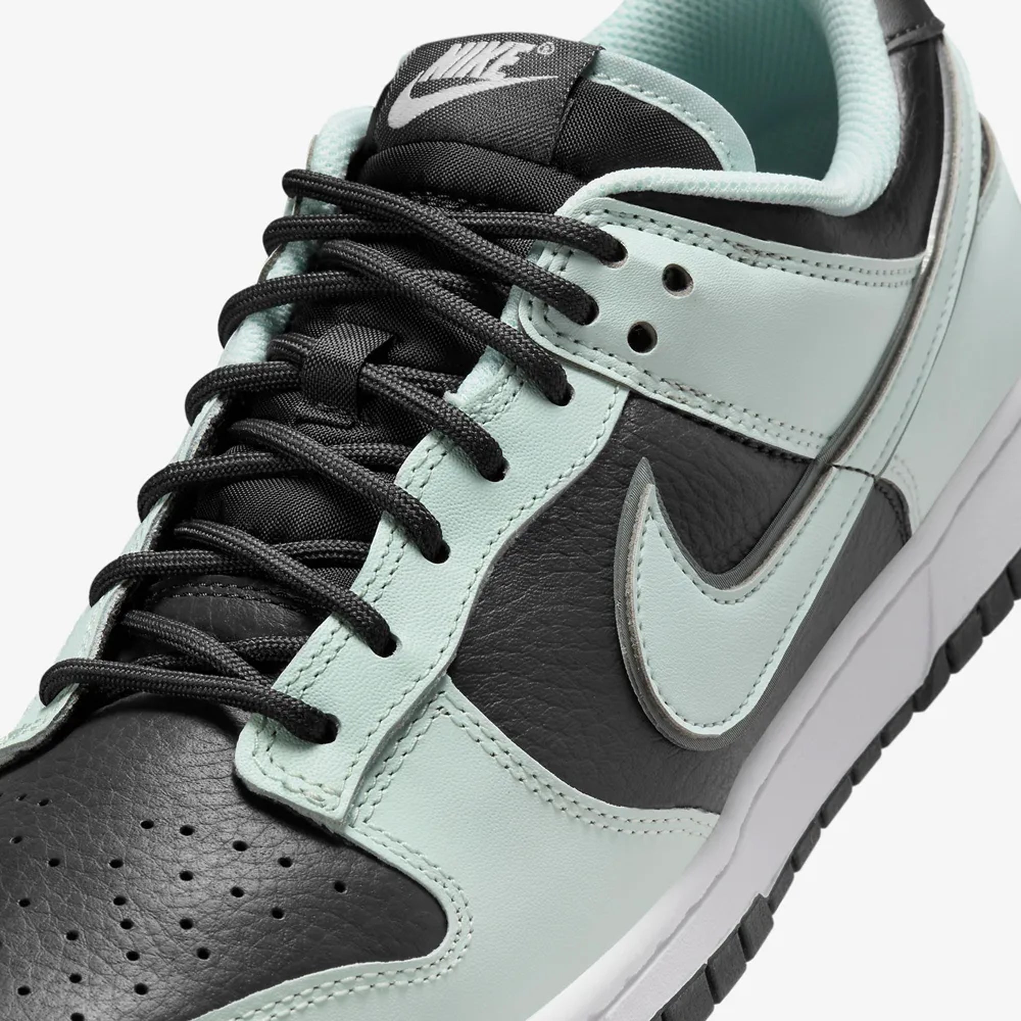 Nike | DUNK LOW RETRO PREMIUM { DK SMOKE GREY/BARELY GREEN-WHITE - view 3