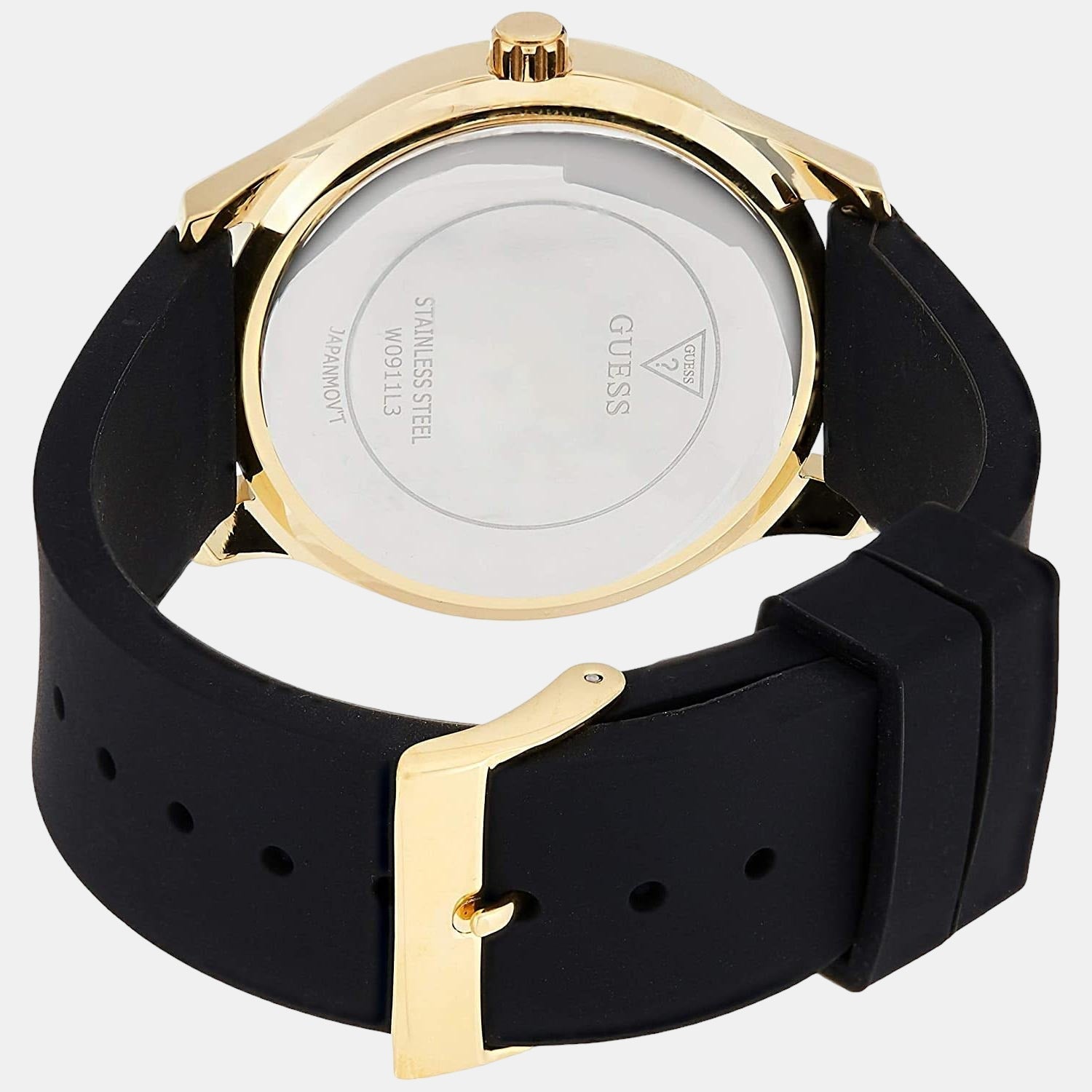 Guess G twist Women Quartz Gold Dial Analog Silicone Watch W0911L3 - view 3