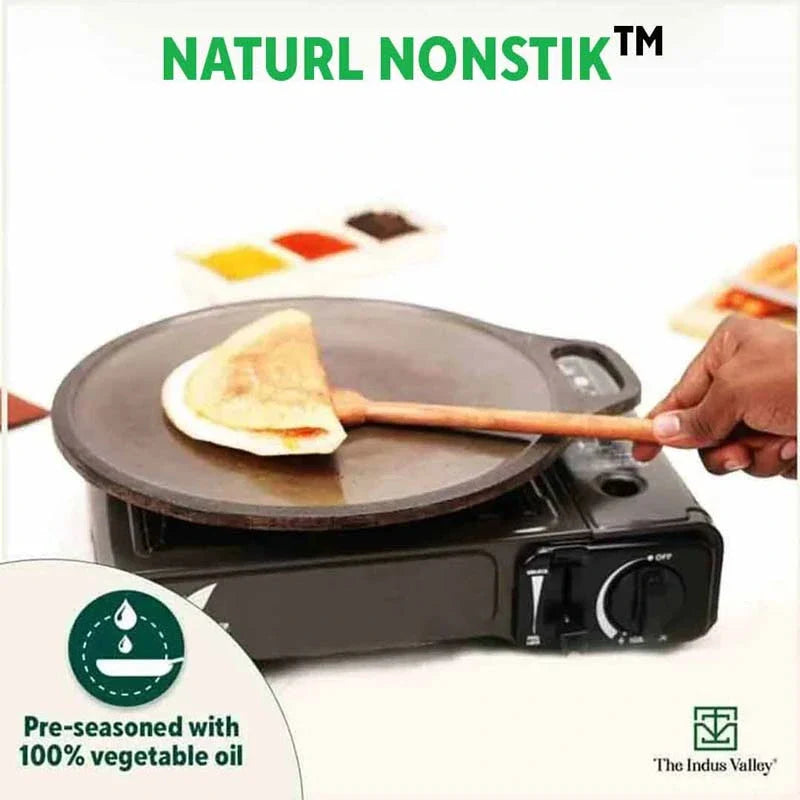 The Indus Valley Super Smooth Cast Iron Set: Free ₹400 Tadka Pan+ Frypan+ Kadai+ Tawa, Kitchen set for Home, Nonstick, 100% Pure,Toxin-free - view 8