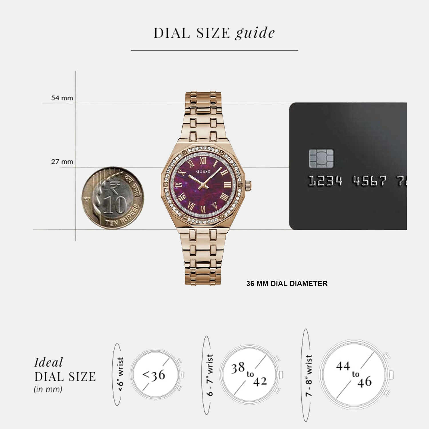 Guess Desire Women Quartz Purple Dial Analog Stainless Steel Watch GW0770L3 - view 5