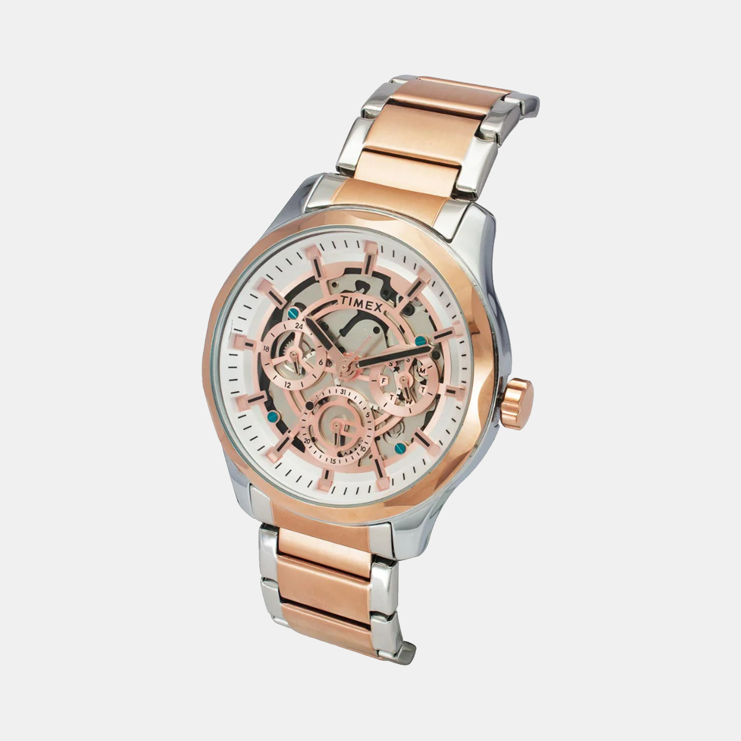 Timex E Class Men Quartz Rose Gold Dial Analog Stainless Steel Watch TW0TG7629 - view 2