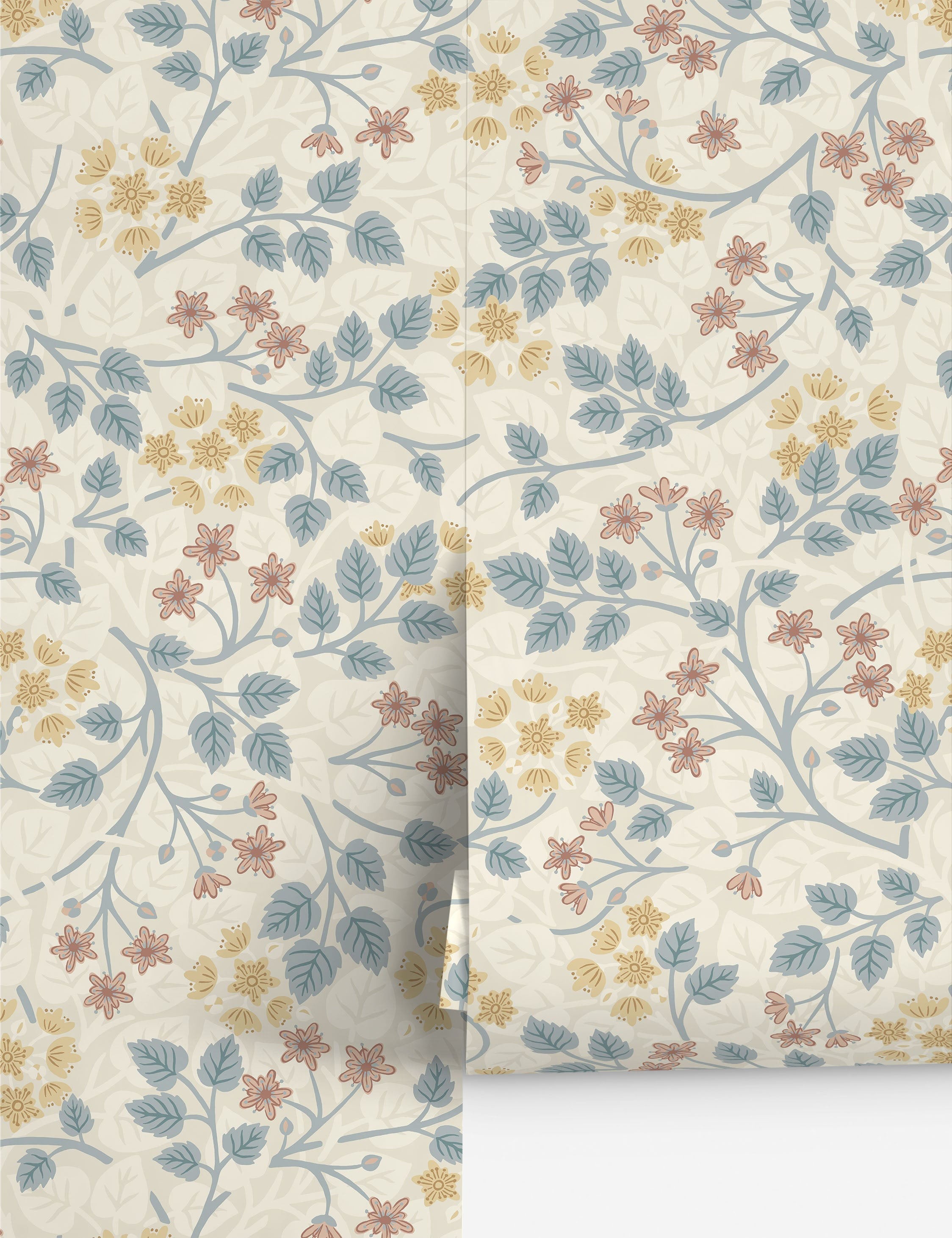 Lulu and Georgia Silver Lime Wallpaper by Sanderson