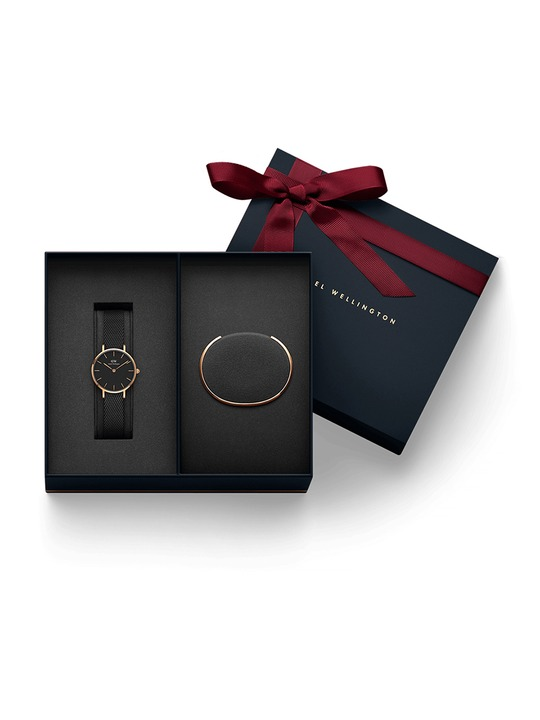Daniel Wellington Petite Ashfield Black & Silver Stainless Steel - view 3