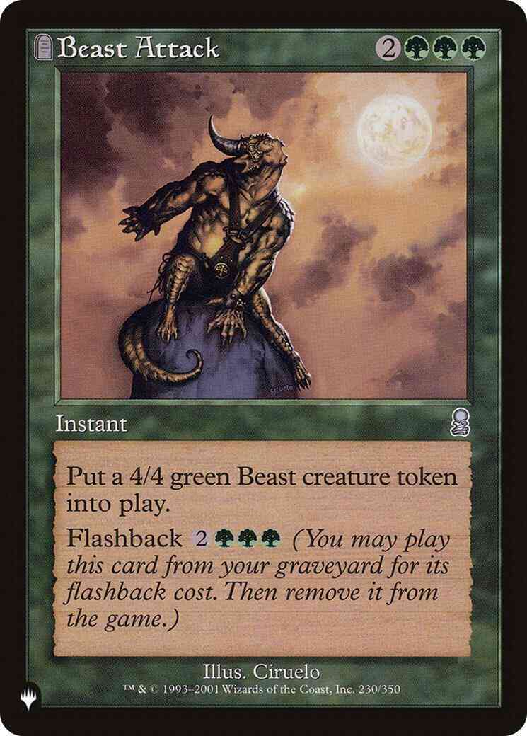 Beast attack ody-230 – Magic Beast Attack [ODY-230] [The List] [Non-Foil]
