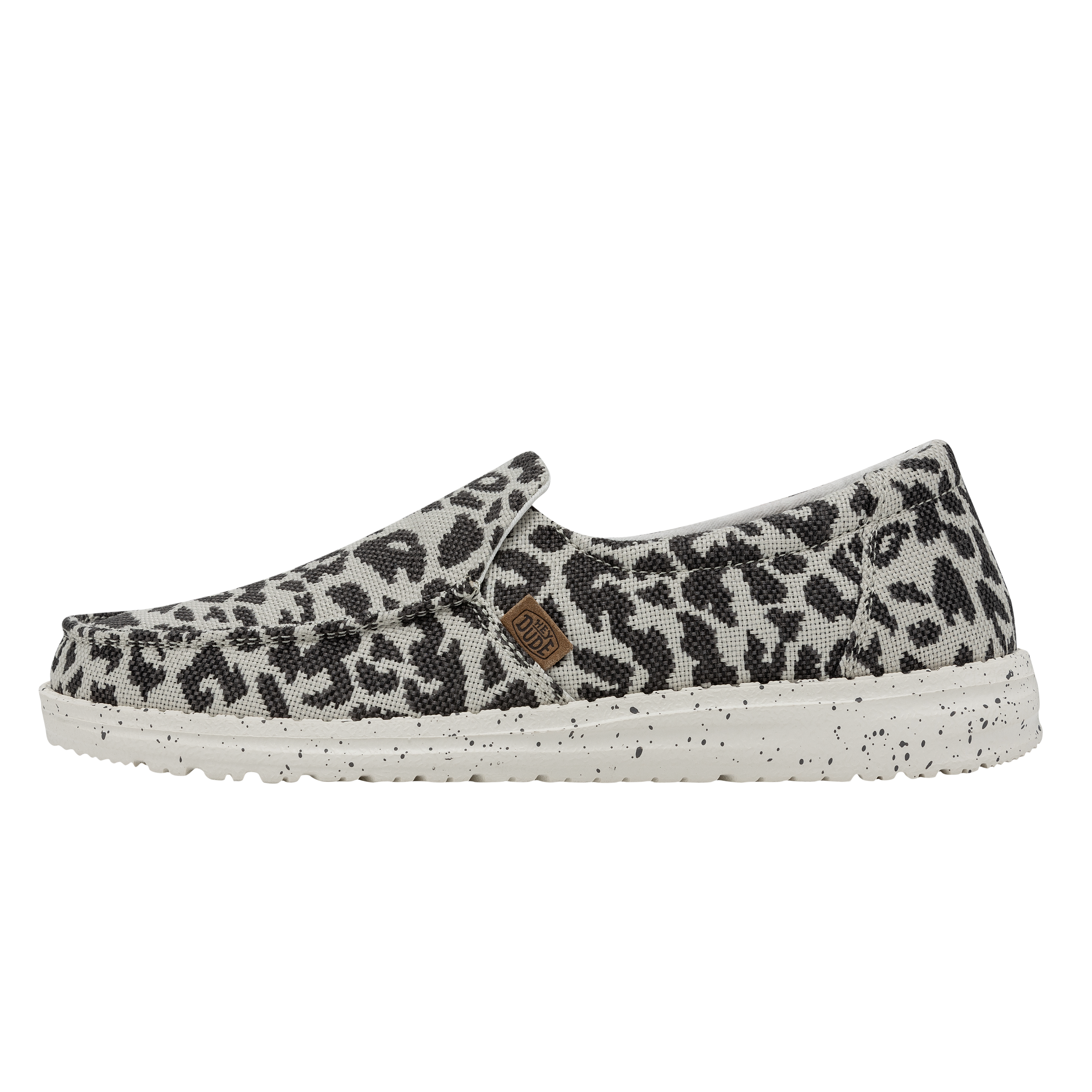 HEYDUDE Shoes Misty Woven - Cheetah Grey – Women's