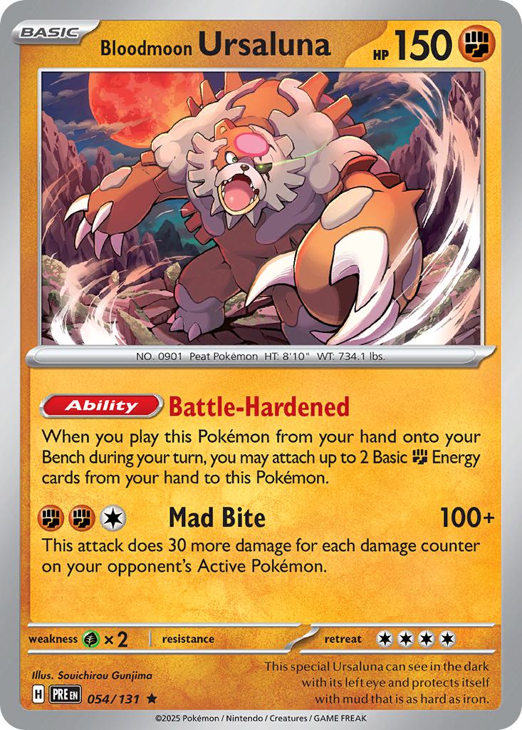 Rare sv085-054 holo – Pokémon Bloodmoon Ursaluna - 054/131 - Rare [sv085-054] [Holo]