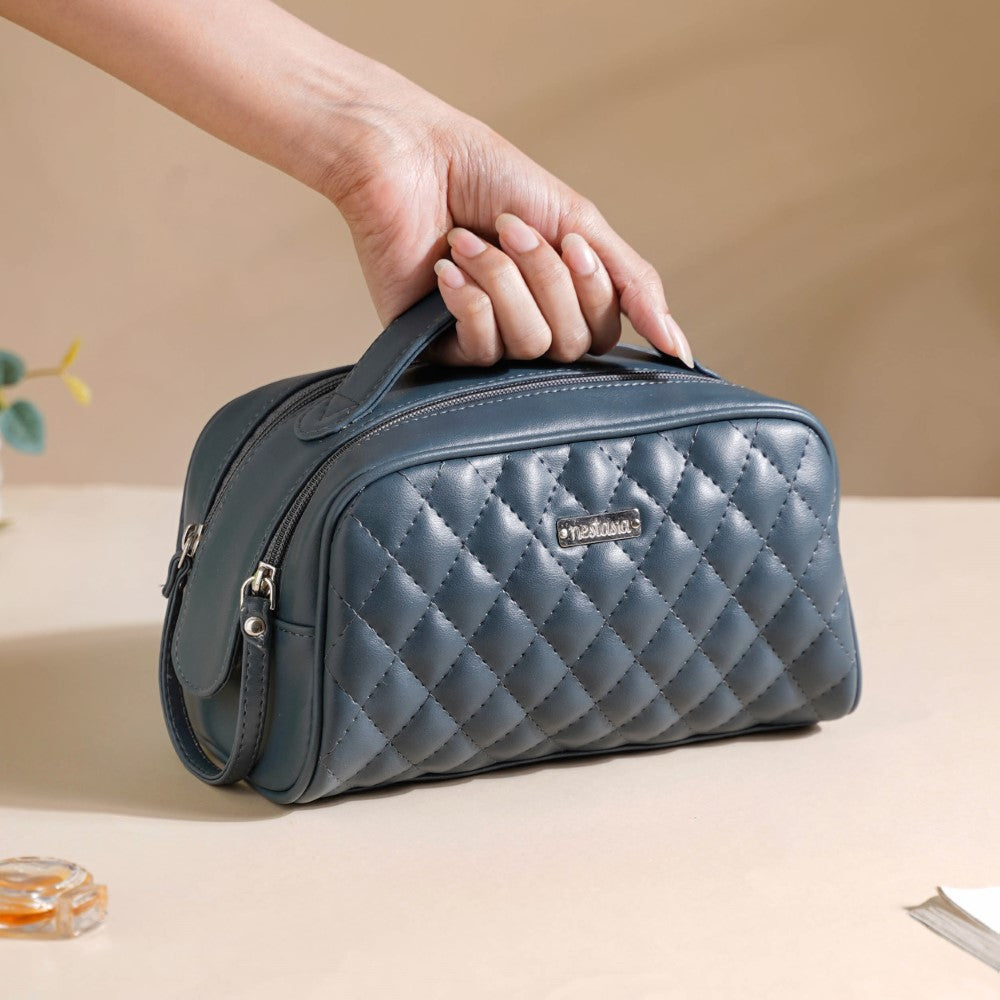 Nestasia Makeup Pouch Multipurpose Large Bluish Grey - view 2