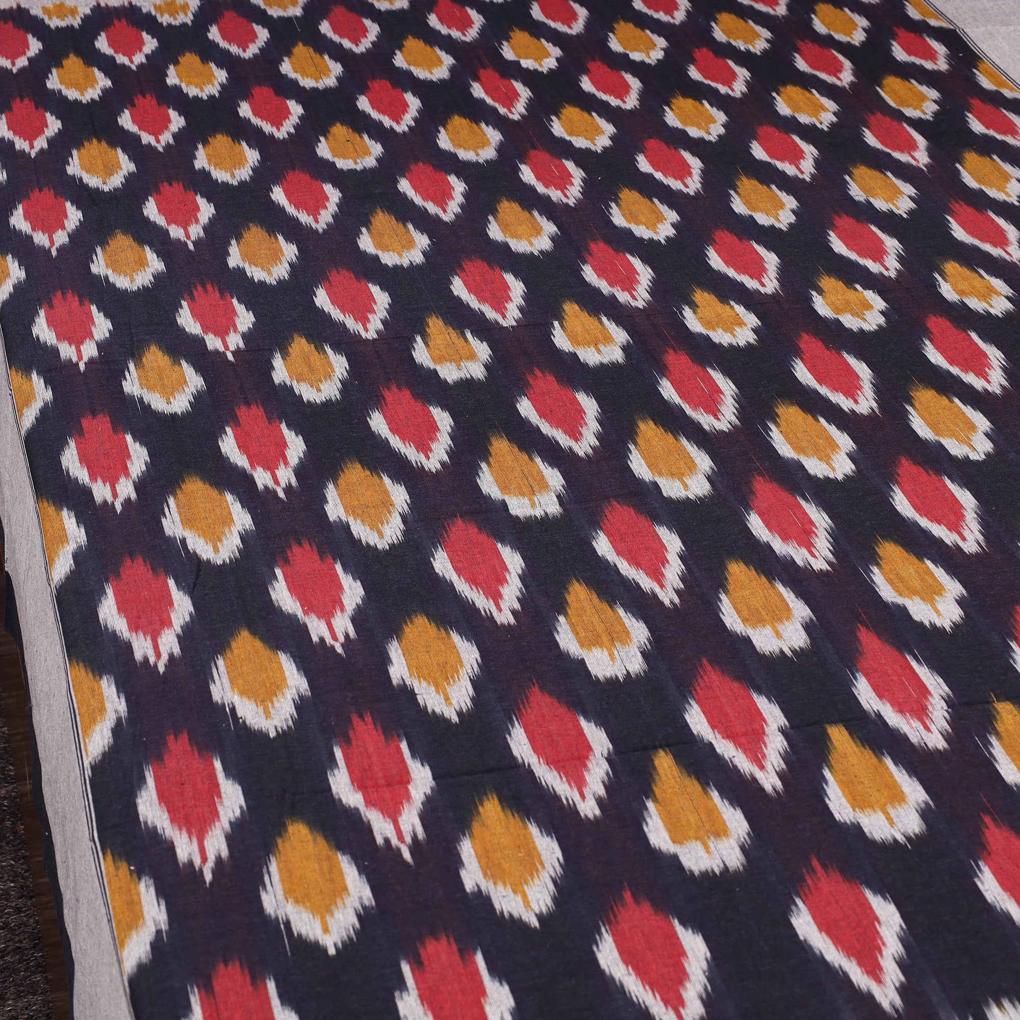 SOUTH KARGHA Blue - Cotton Pochampally Ikat Bedsheet 39 - view 2