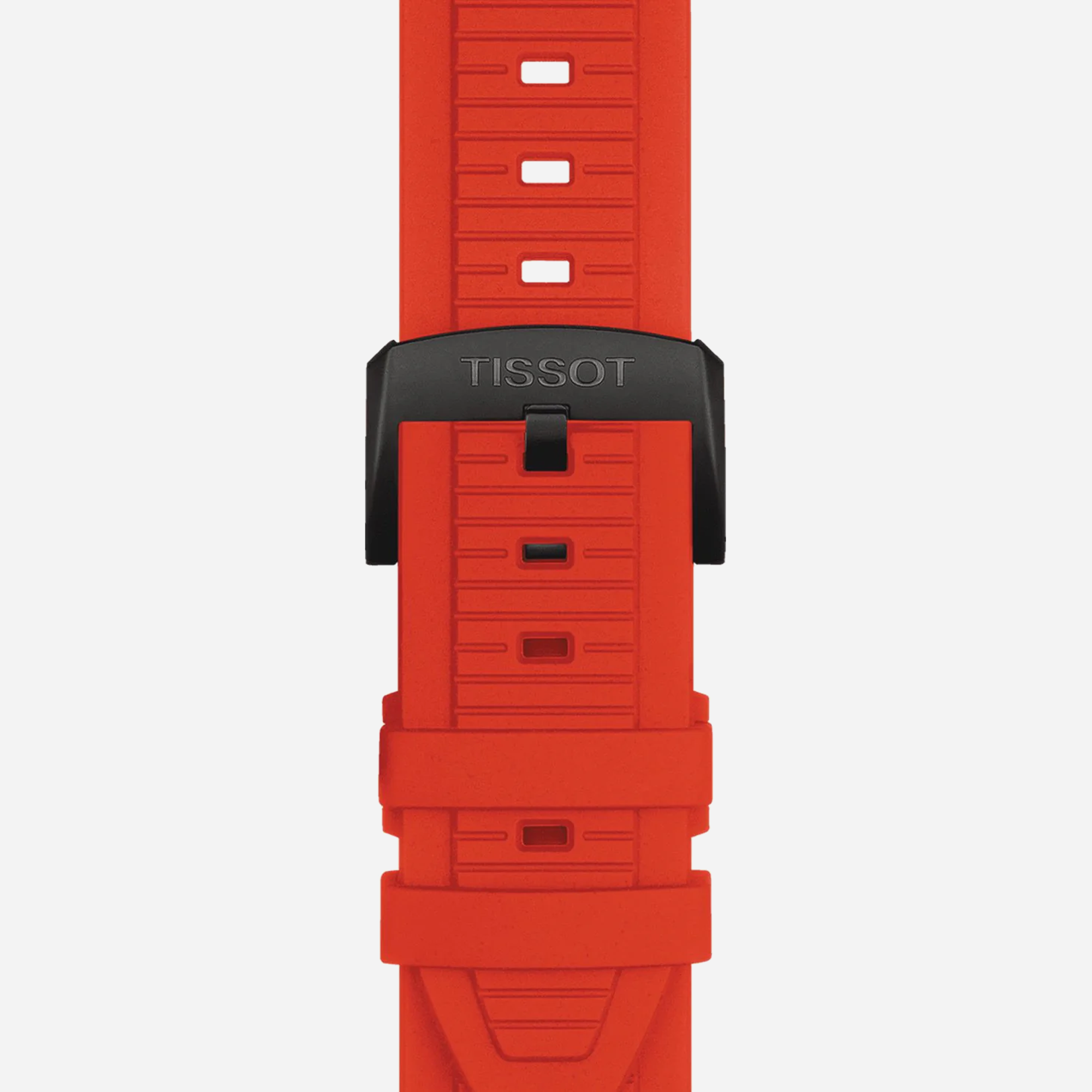 Tissot T-Race Red Silicone Strap Dark Grey Dial 45mm Quartz Chronograph Watch - view 3
