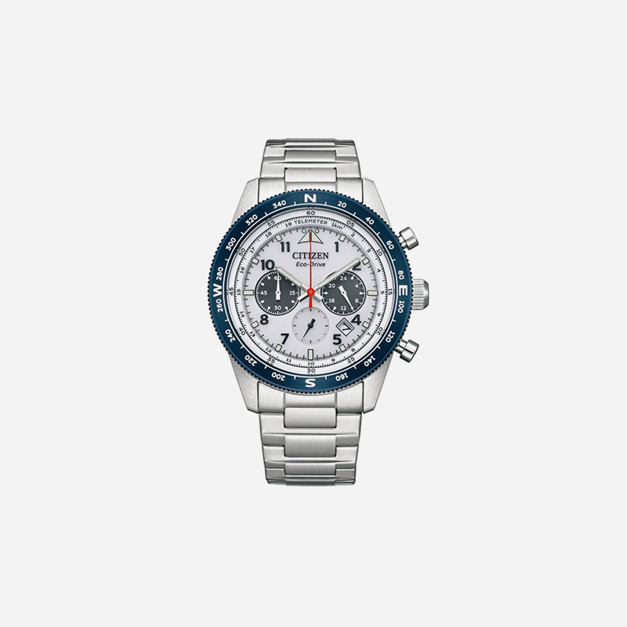 Citizen Eco-Drive Gents Watch Grey Dial – Multi