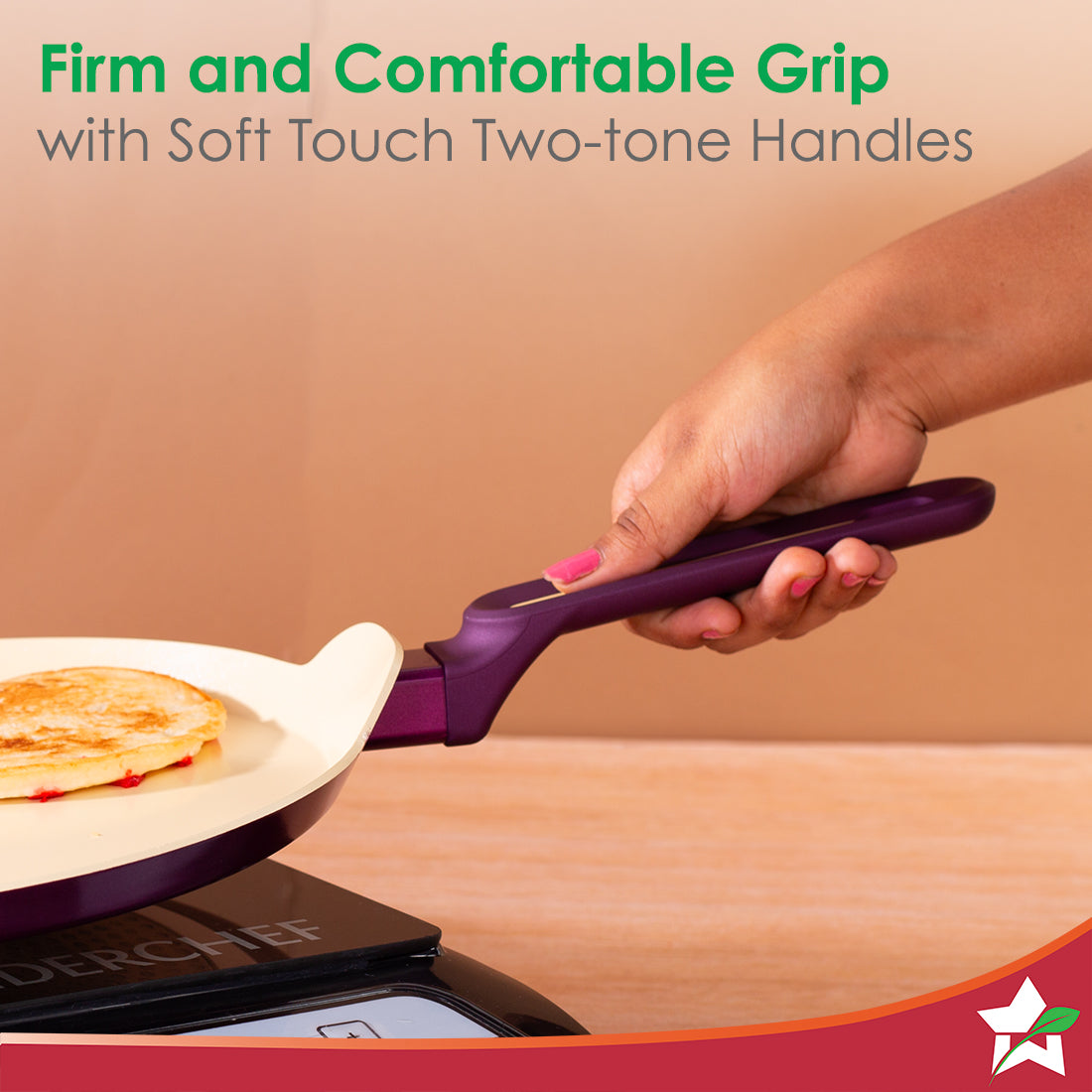 Bellagio Dosa Tawa | 28 cm | Non-Stick Ceramic Coating Non-Toxic | Pure Aluminium |by blacktree - view 5