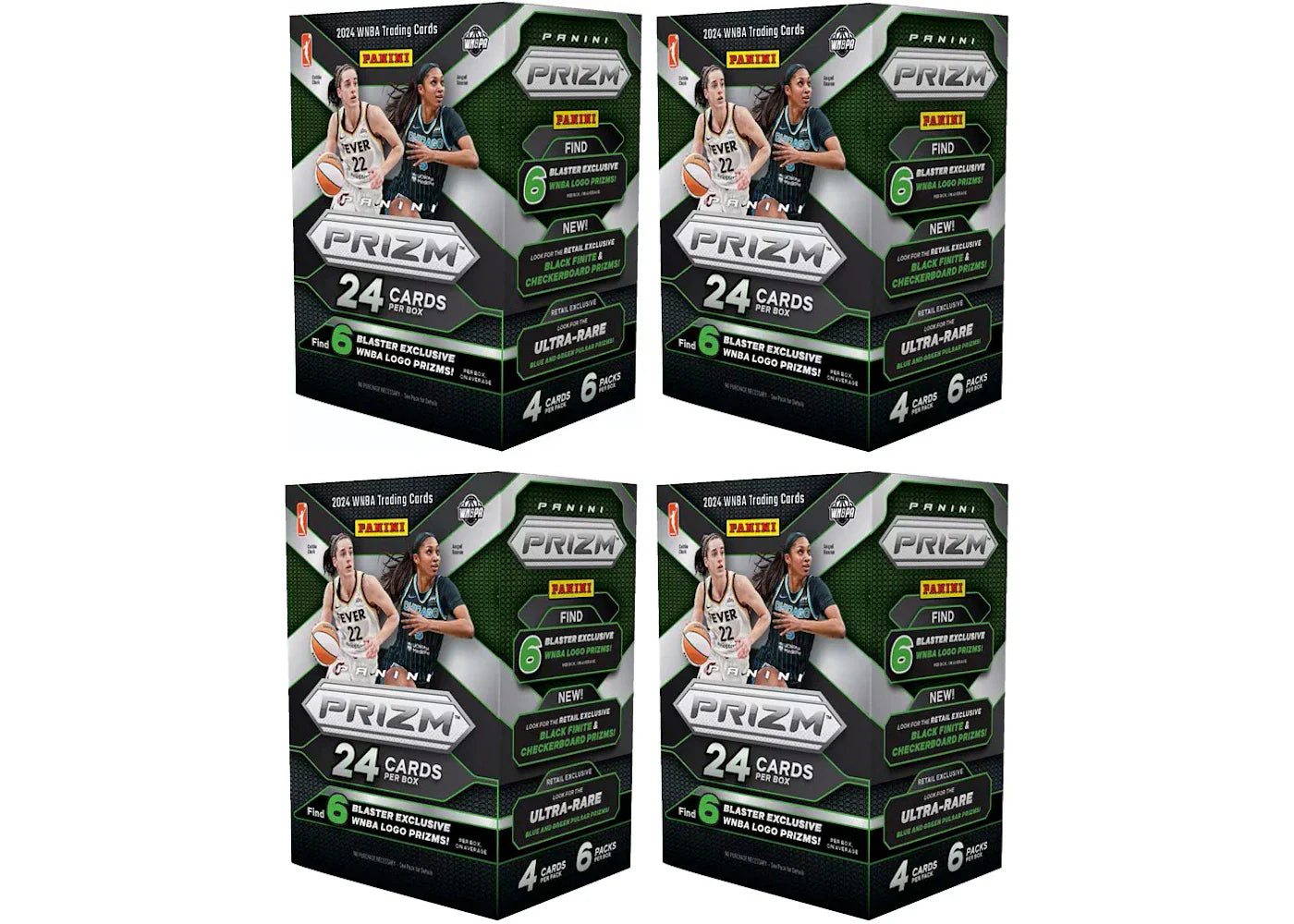 2024 Panini Prizm WNBA Logo Blaster Box 4x Lot