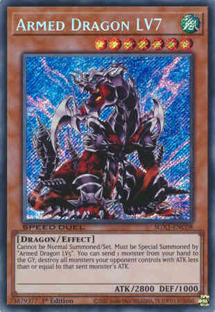 Yu-Gi-Oh! Armed Dragon LV7 - SGX1-ENC08 - Secret Rare - 1st Edition