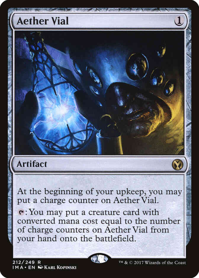 Aether vial 212 – Magic Aether Vial [212] [Iconic Masters] [Non-Foil]