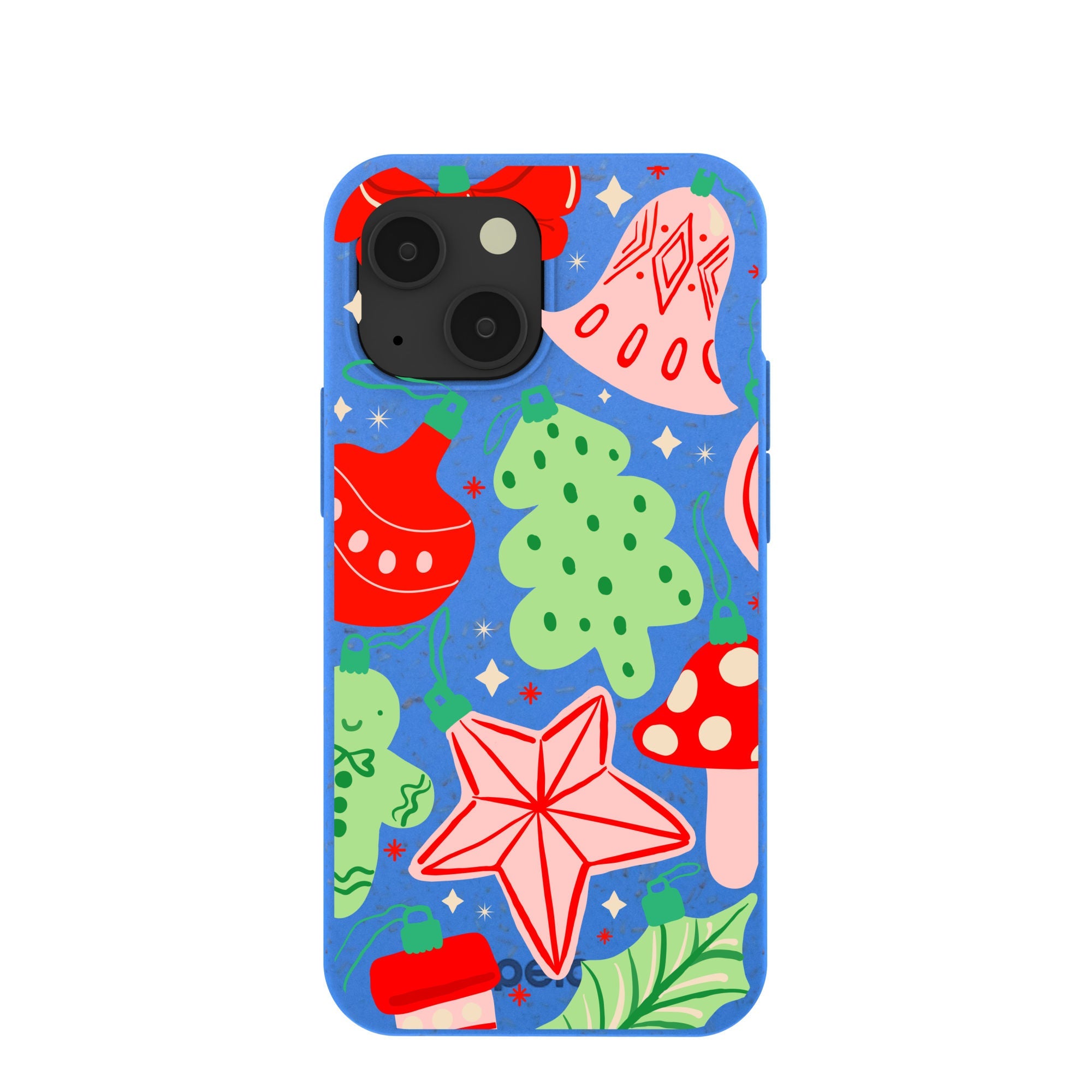 BlackTree Electric Blue Festive Flair iPhone 13 Mini Case