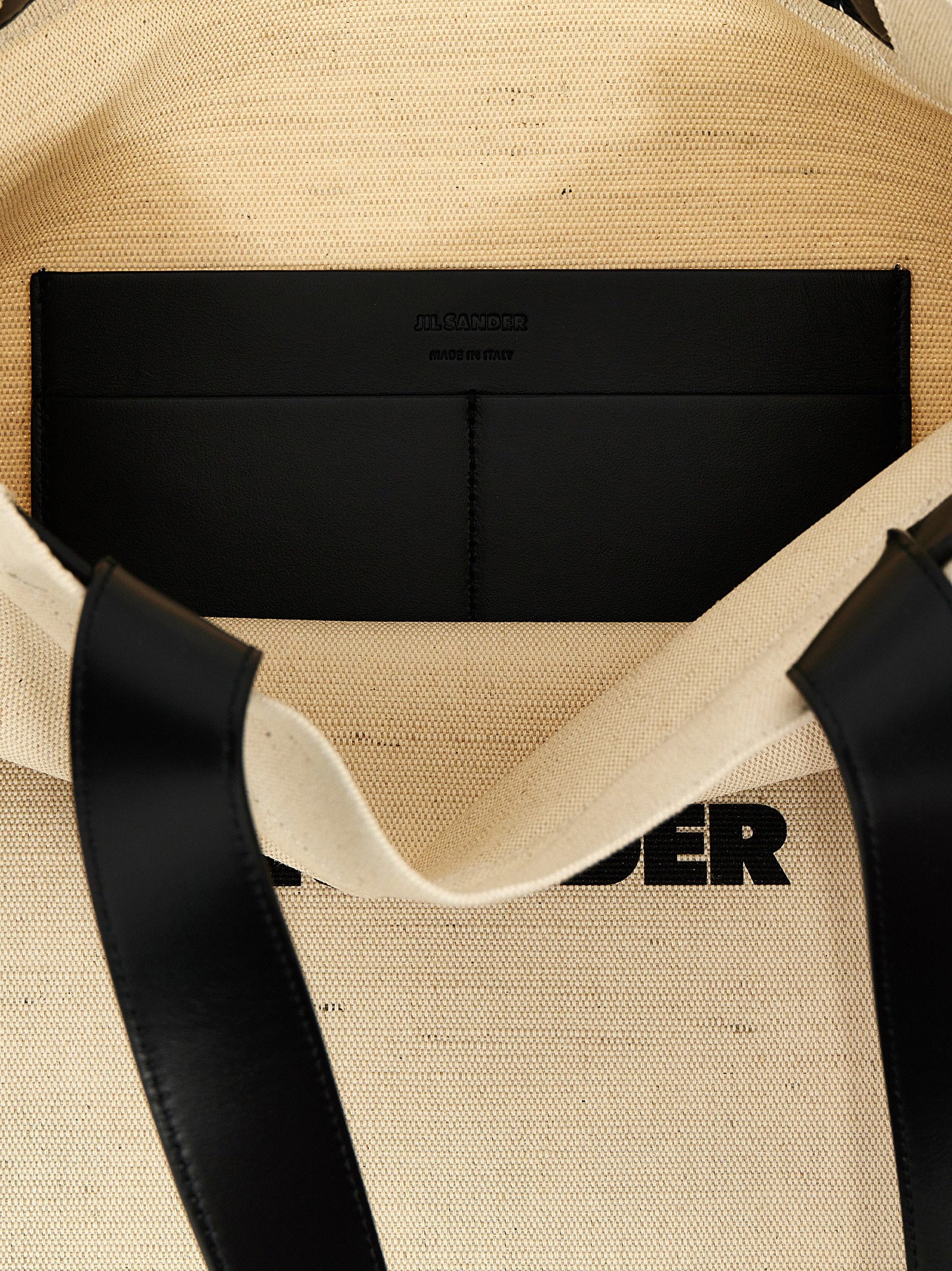 Jil Sander Medium Flat Shopping Bag – 61% jute 39% cotton - view 4