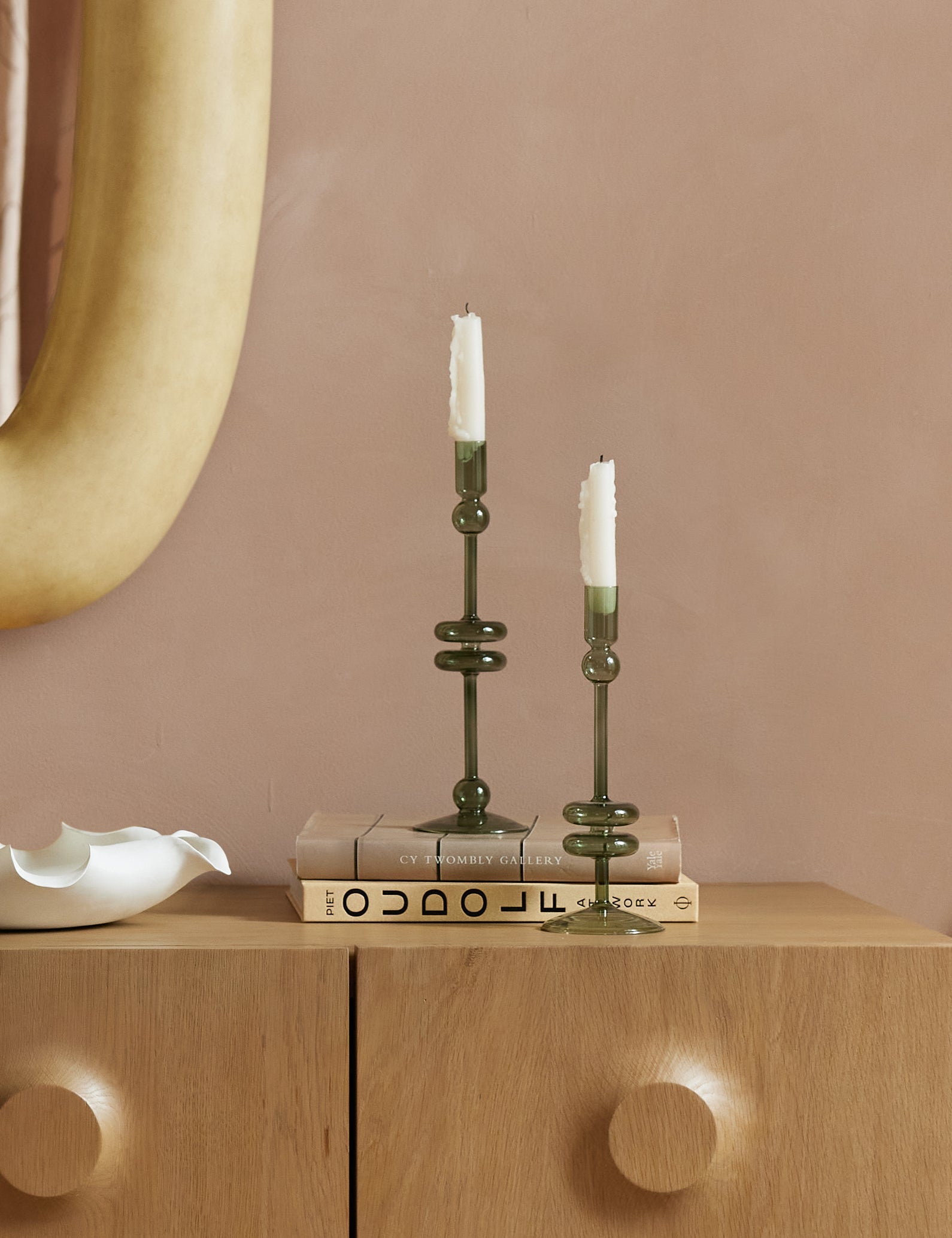 Lulu and Georgia Glass Candlestick Pair (Set of 2) by etúHOME - view 13